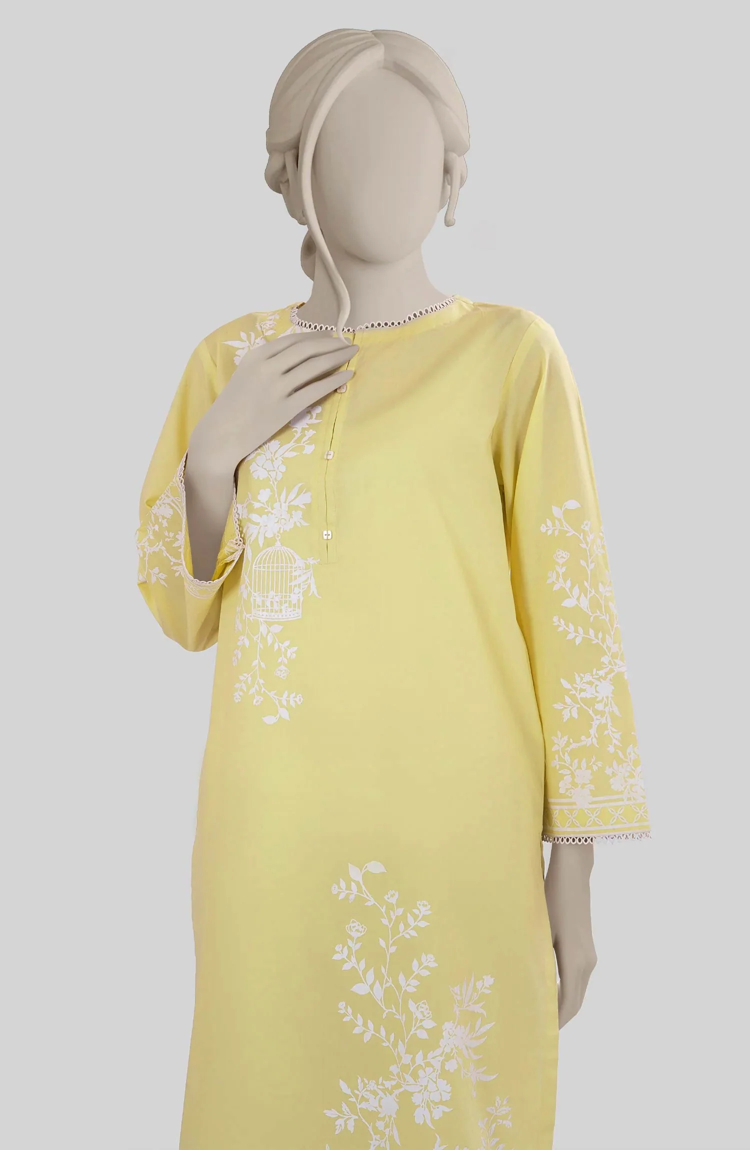 PRINTED CAMBRIC STITCHED 2 PIECE - Image 2