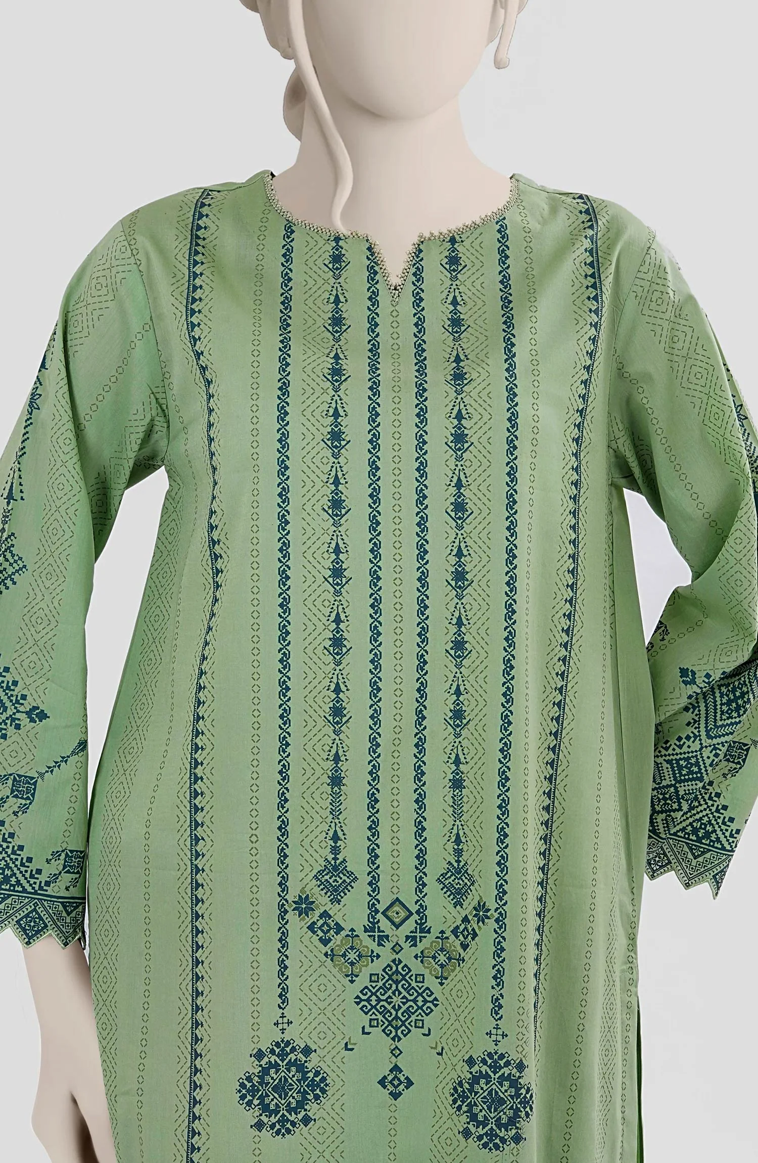 PRINTED CAMBRIC STITCHED 2 PIECE - Image 2