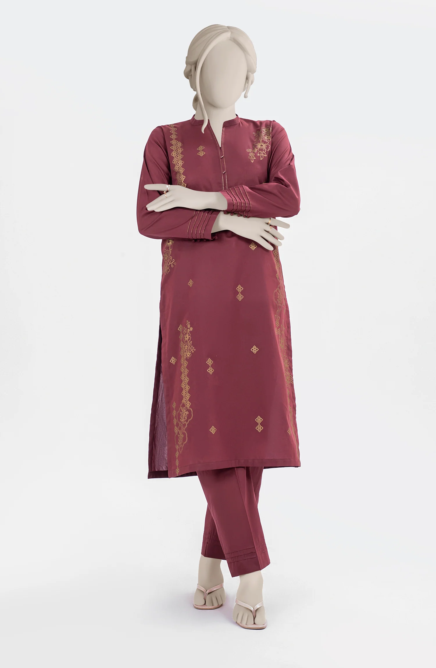 PRINTED CAMBRIC STITCHED 2 PIECE - Image 6