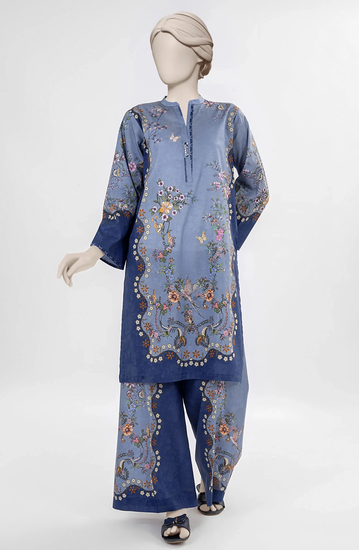 PRINTED CAMBRIC STITCHED 2 PIECE - Image 5