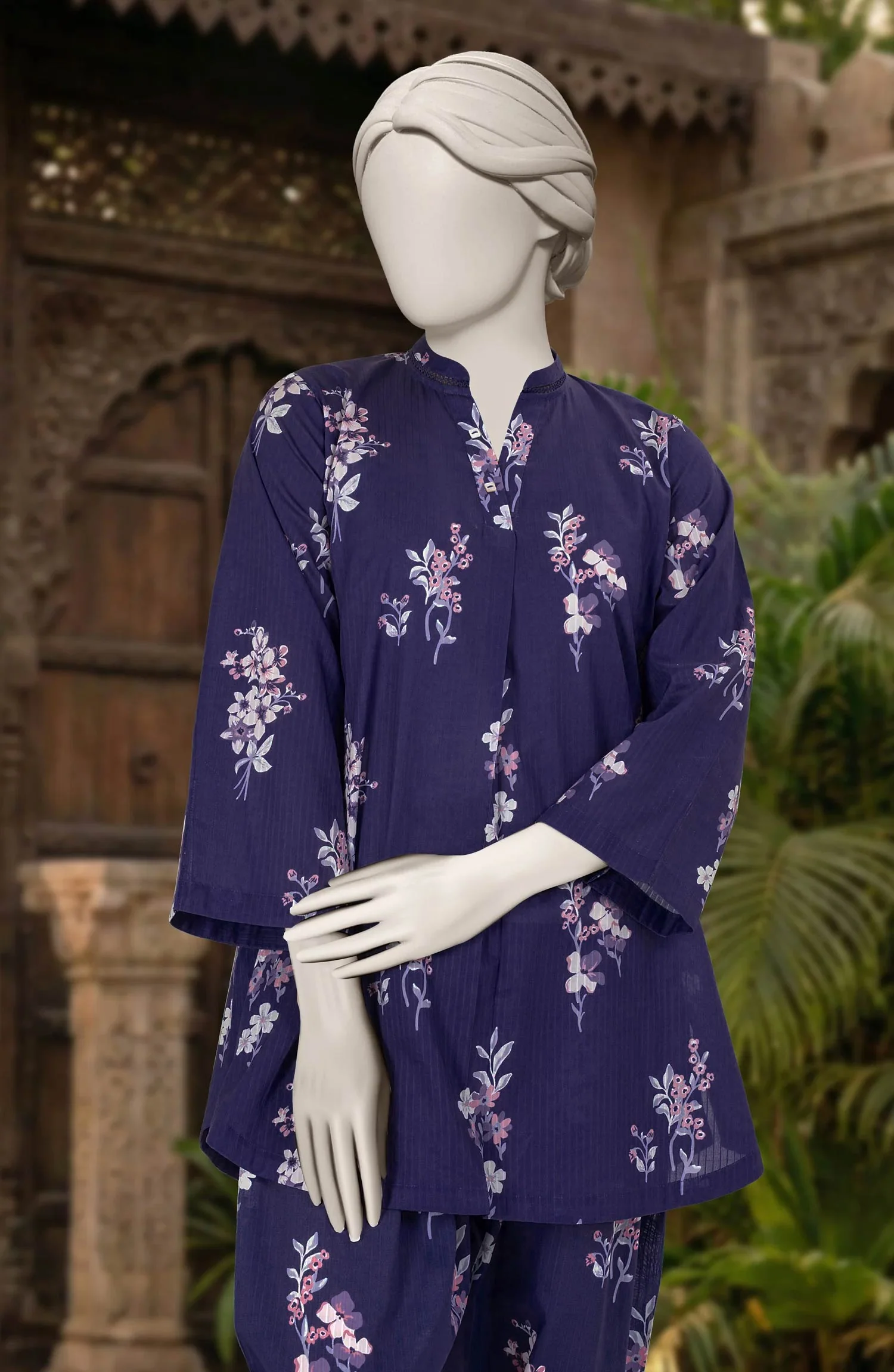 PRINTED CAMBRIC STITCHED 2 PIECE - Image 2