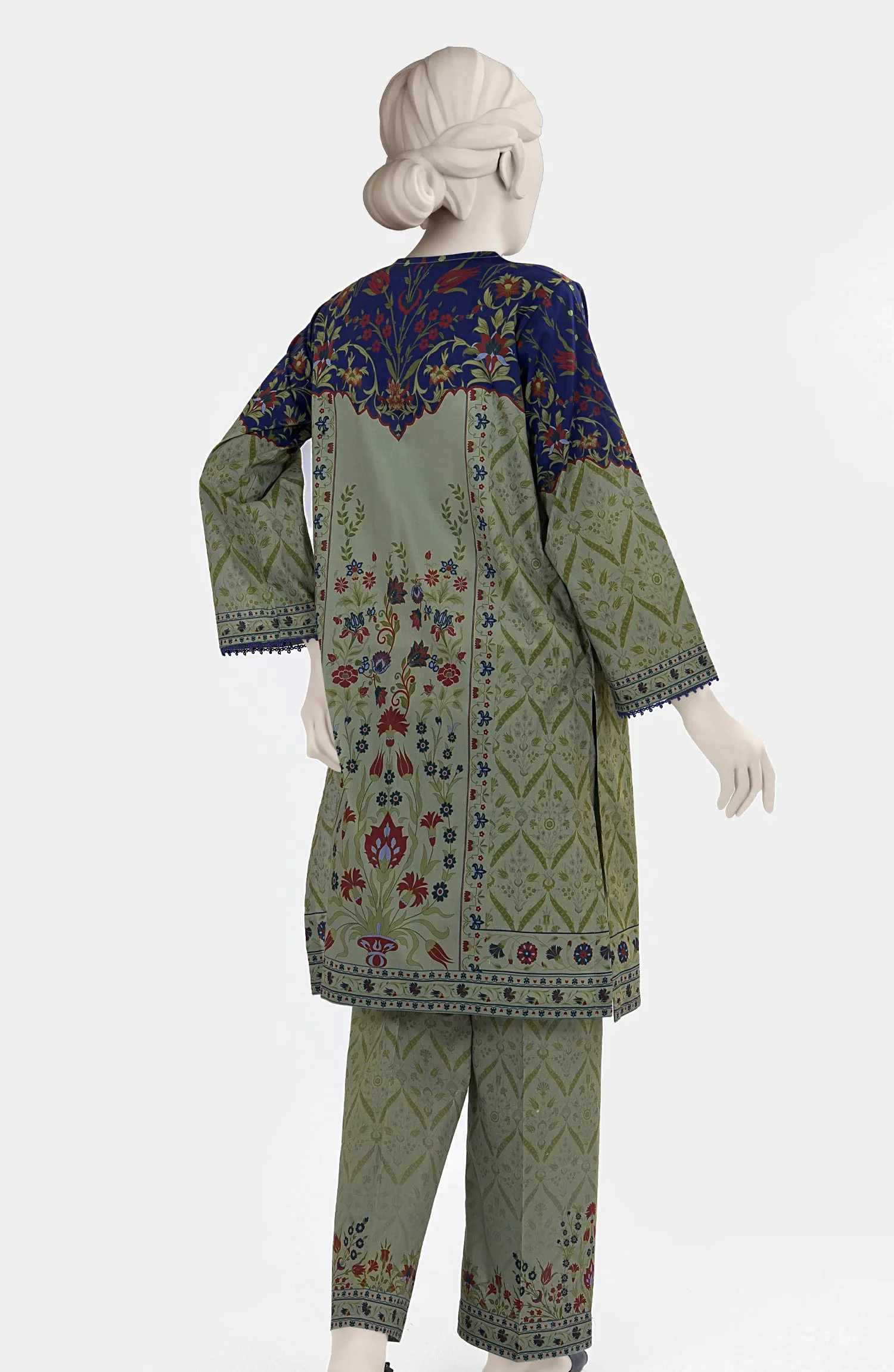 PRINTED CAMBRIC STITCHED 2 PIECE - Image 5
