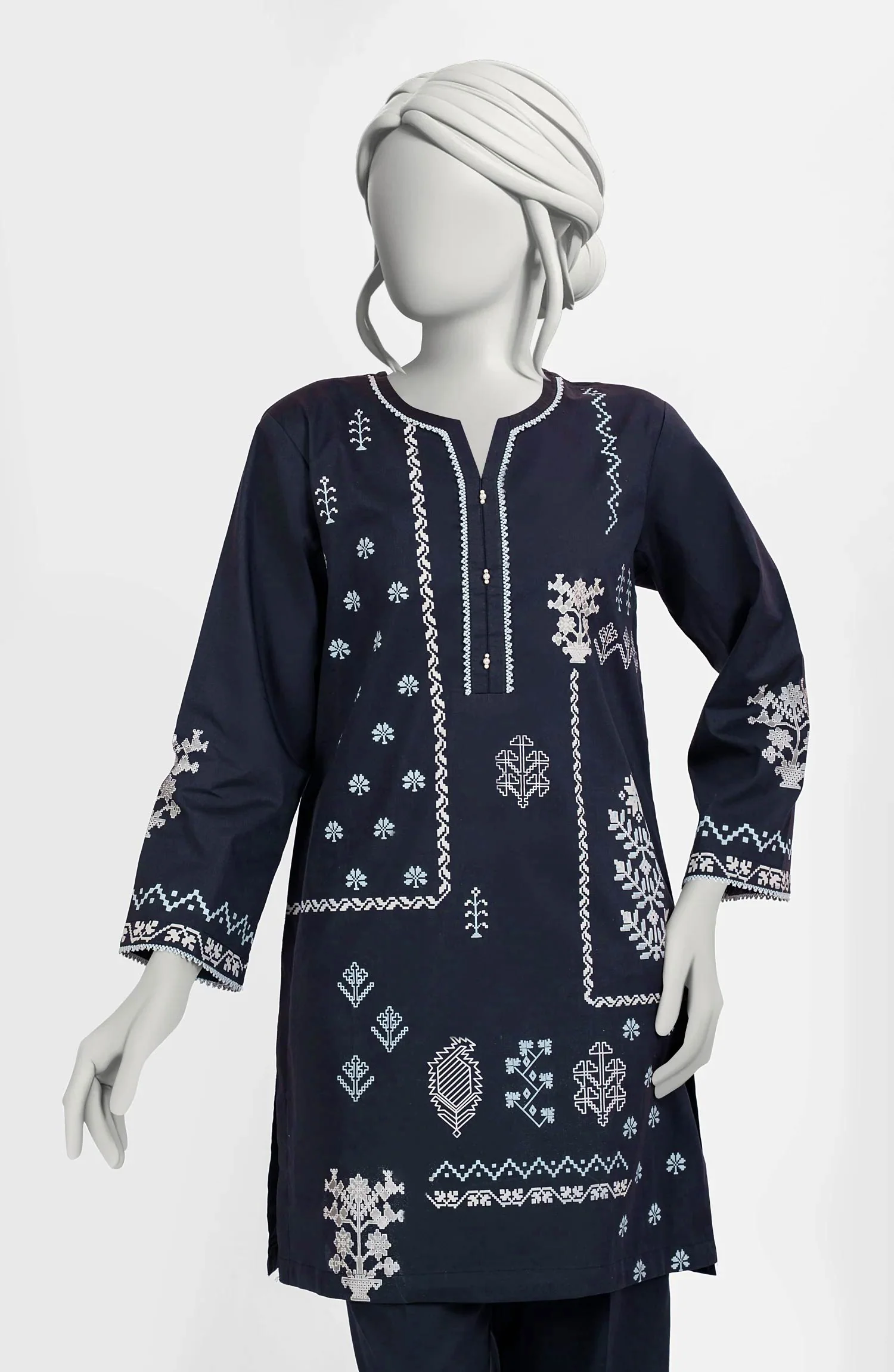 PRINTED CAMBRIC STITCHED 2 PIECE - Image 2