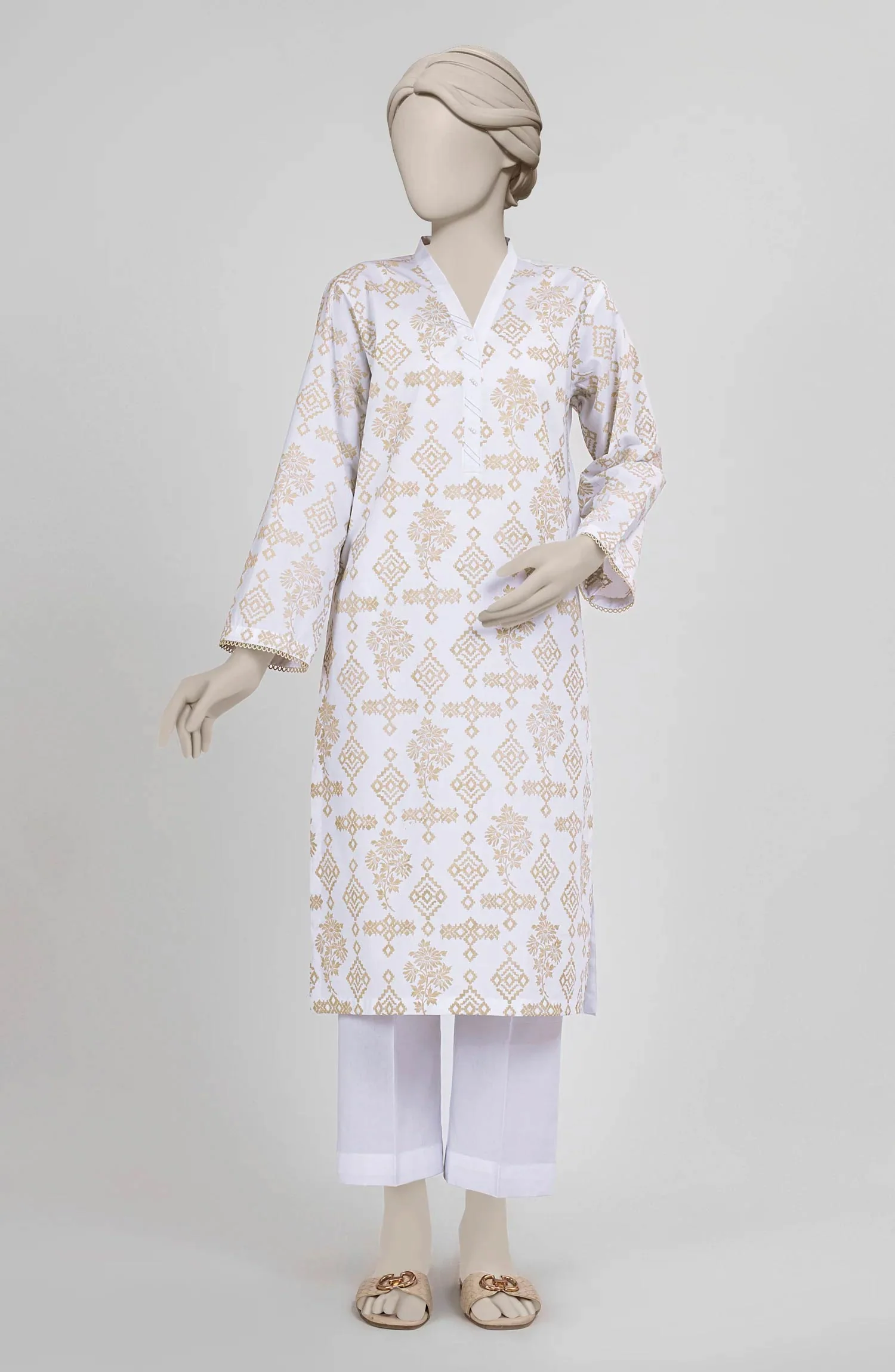 PRINTED CAMBRIC STITCHED 2 PIECE - Image 5