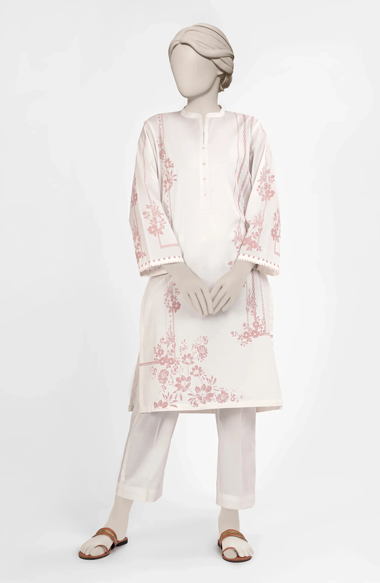 PRINTED CAMBRIC STITCHED 2 PIECE - Image 3