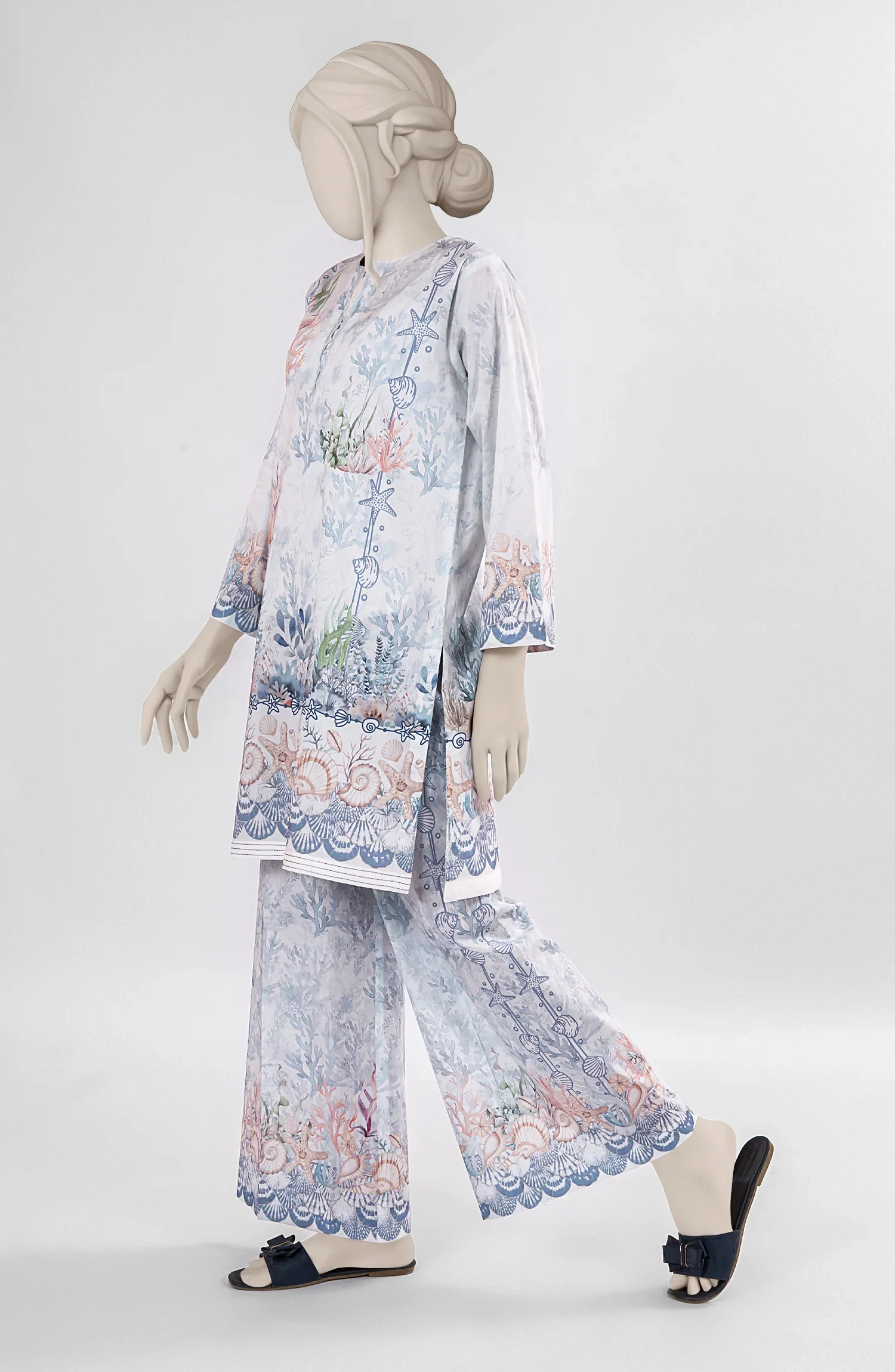 PRINTED CAMBRIC STITCHED 2 PIECE - Image 6