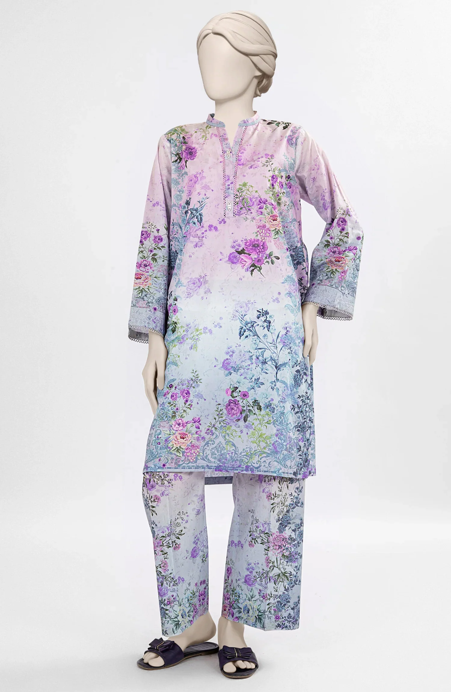PRINTED CAMBRIC STITCHED 2 PIECE - Image 6