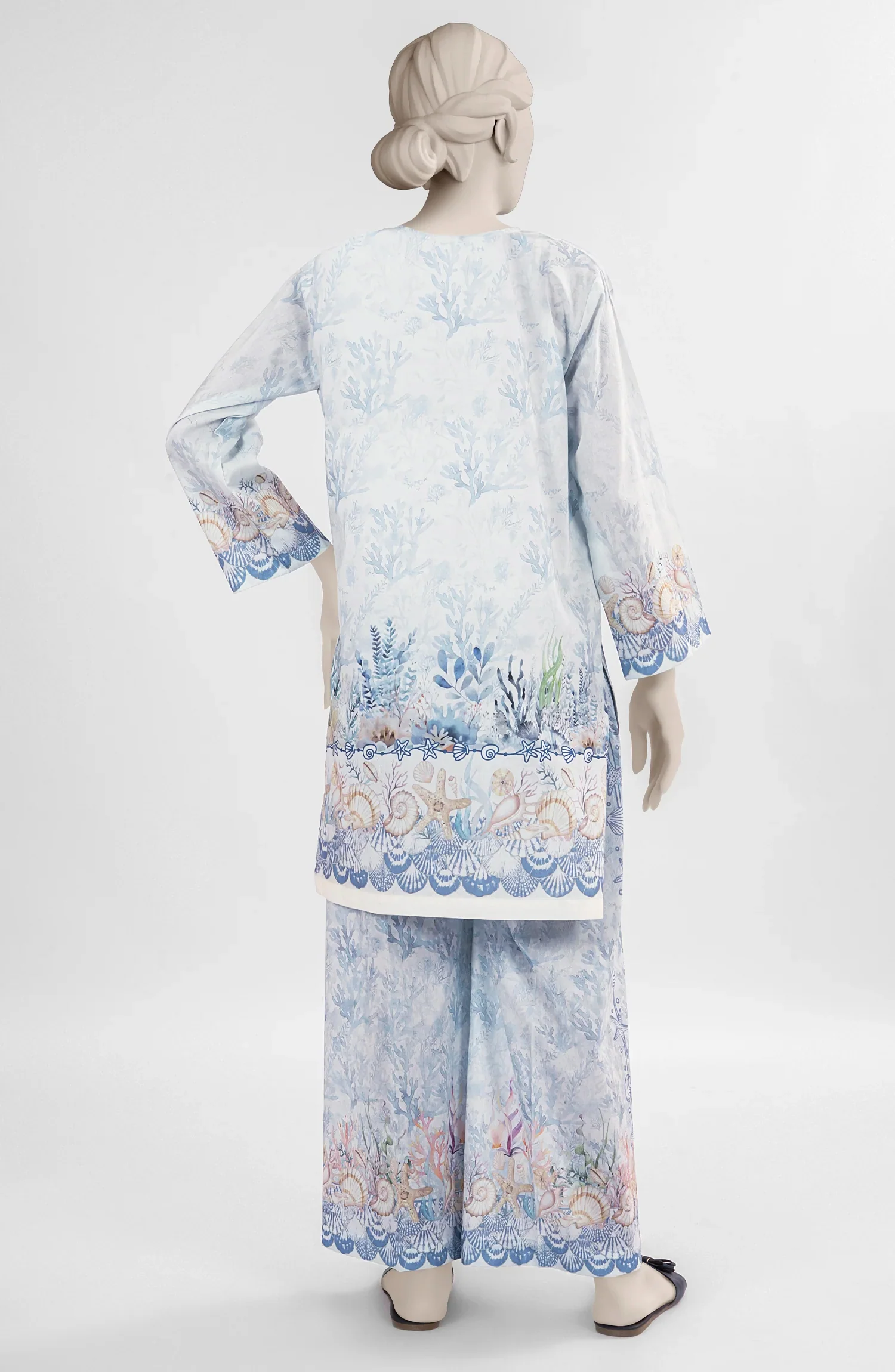 PRINTED CAMBRIC STITCHED 2 PIECE - Image 7