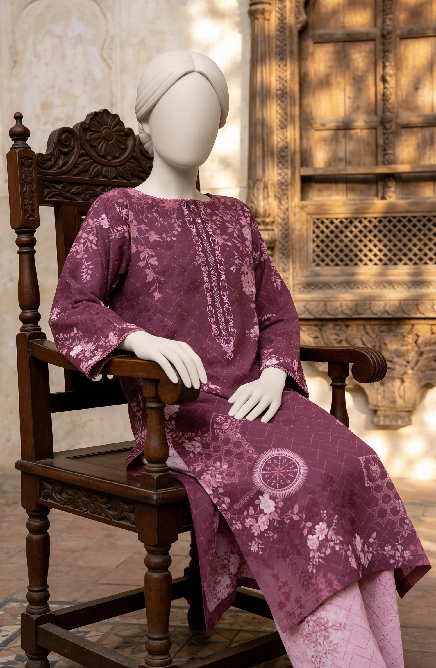 PRINTED CAMBRIC STITCHED 2 PIECE - Image 6
