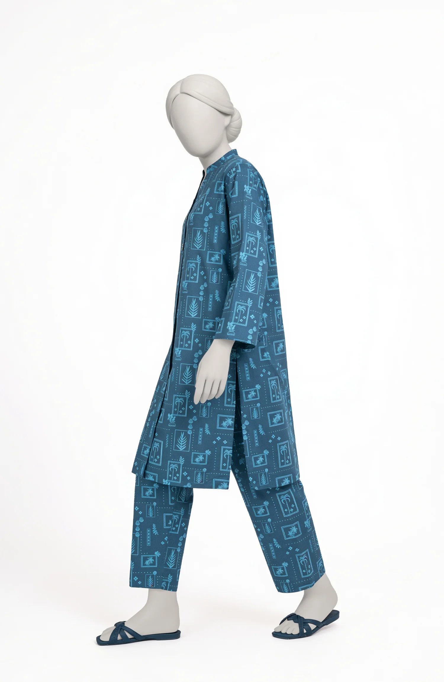 PRINTED CAMBRIC STITCHED 2 PIECE - Image 3