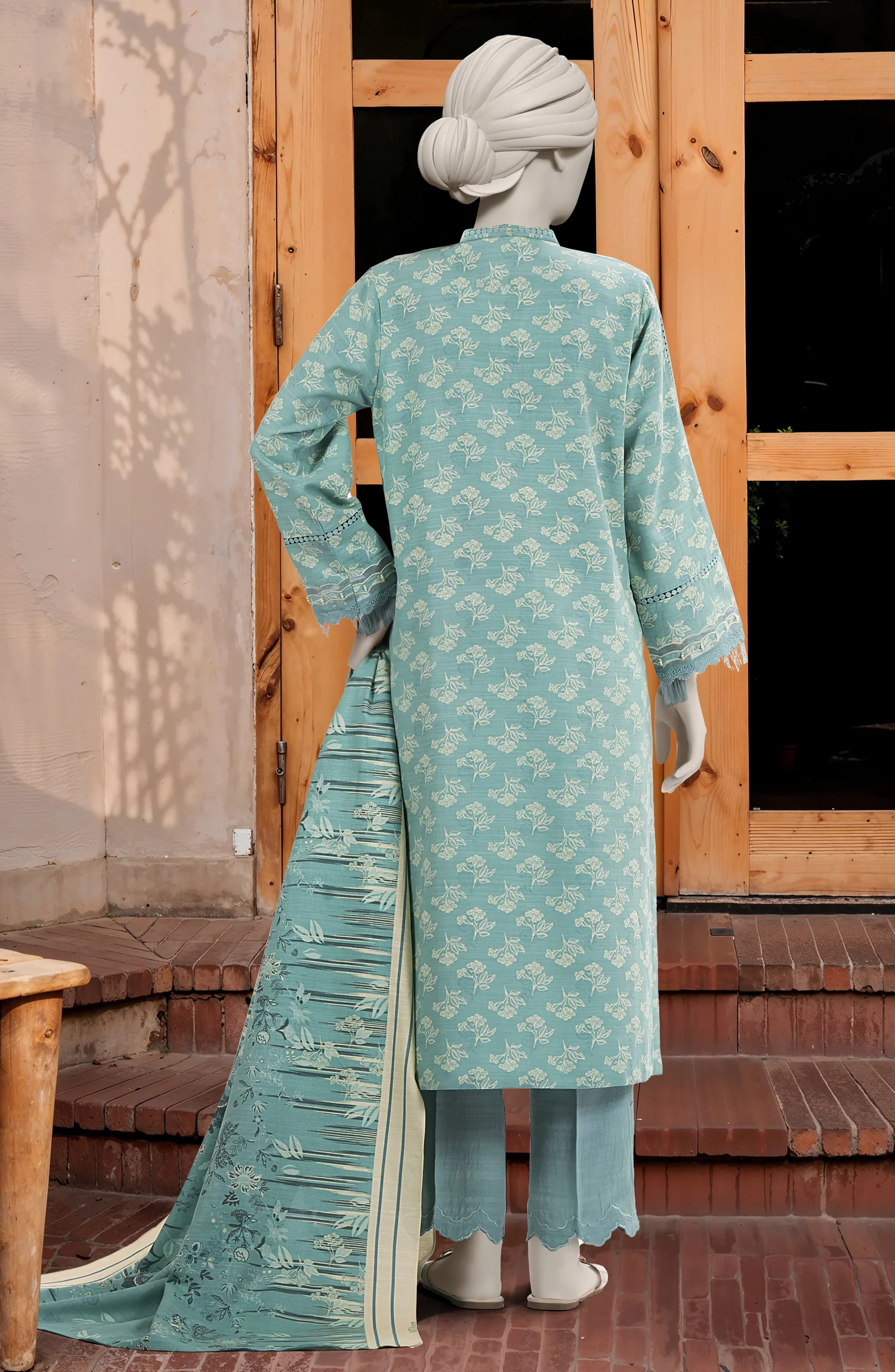 PRINTED COTTON VISCOSE 3PCS UNSTITCHED - Image 3