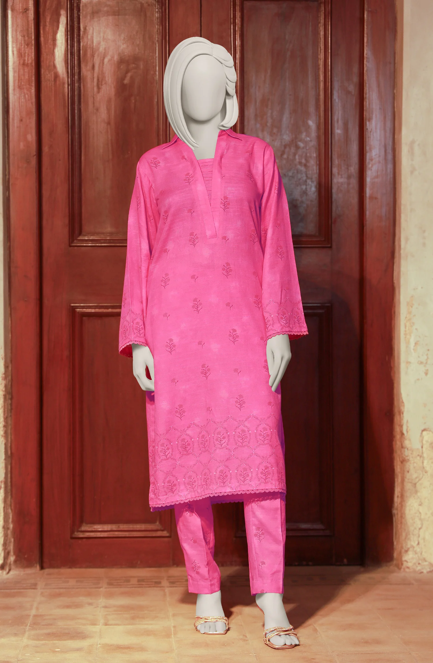 PRINTED KHADDAR  STITCHED 2 PIECE