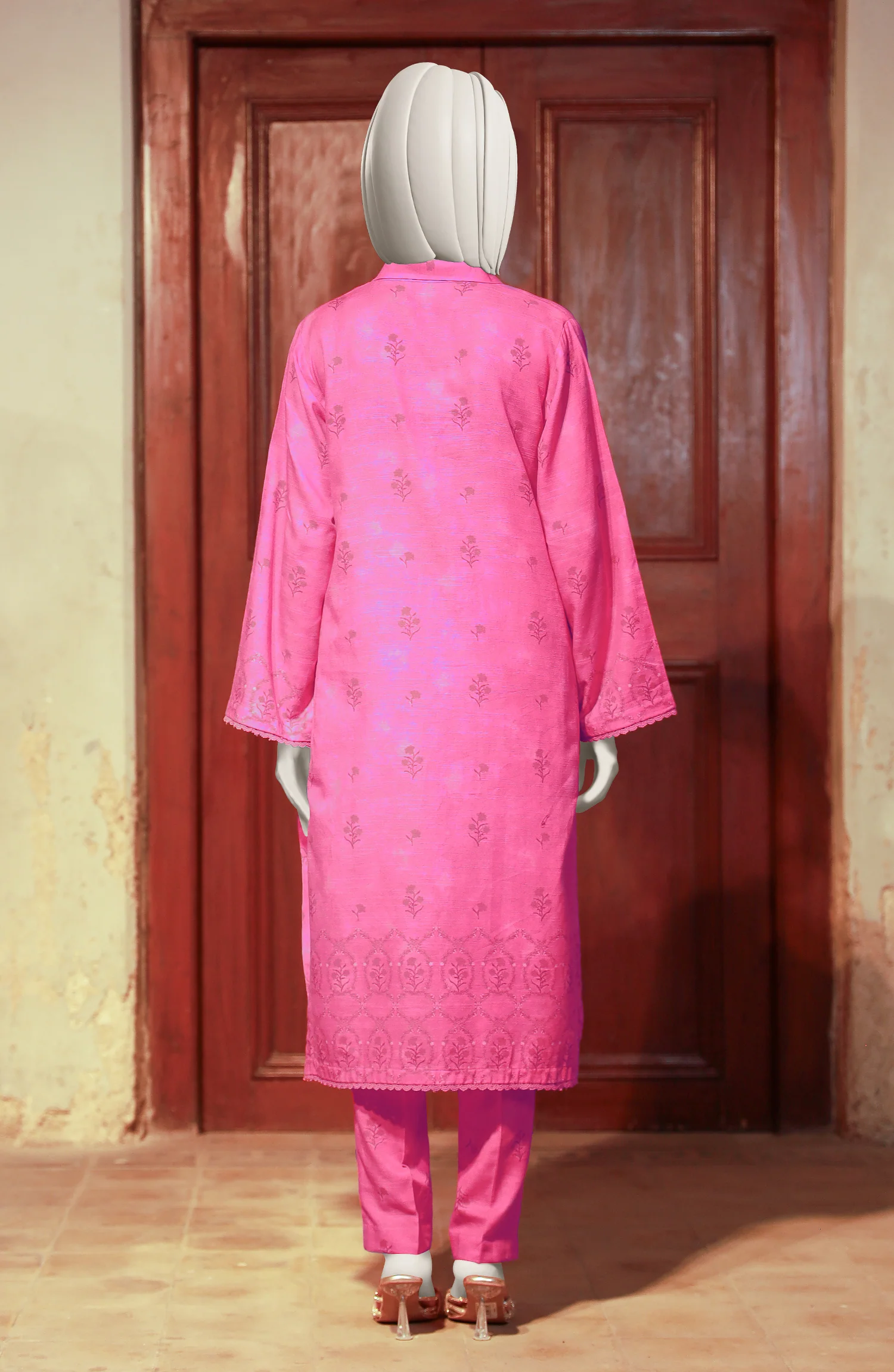 PRINTED KHADDAR  STITCHED 2 PIECE - Image 3