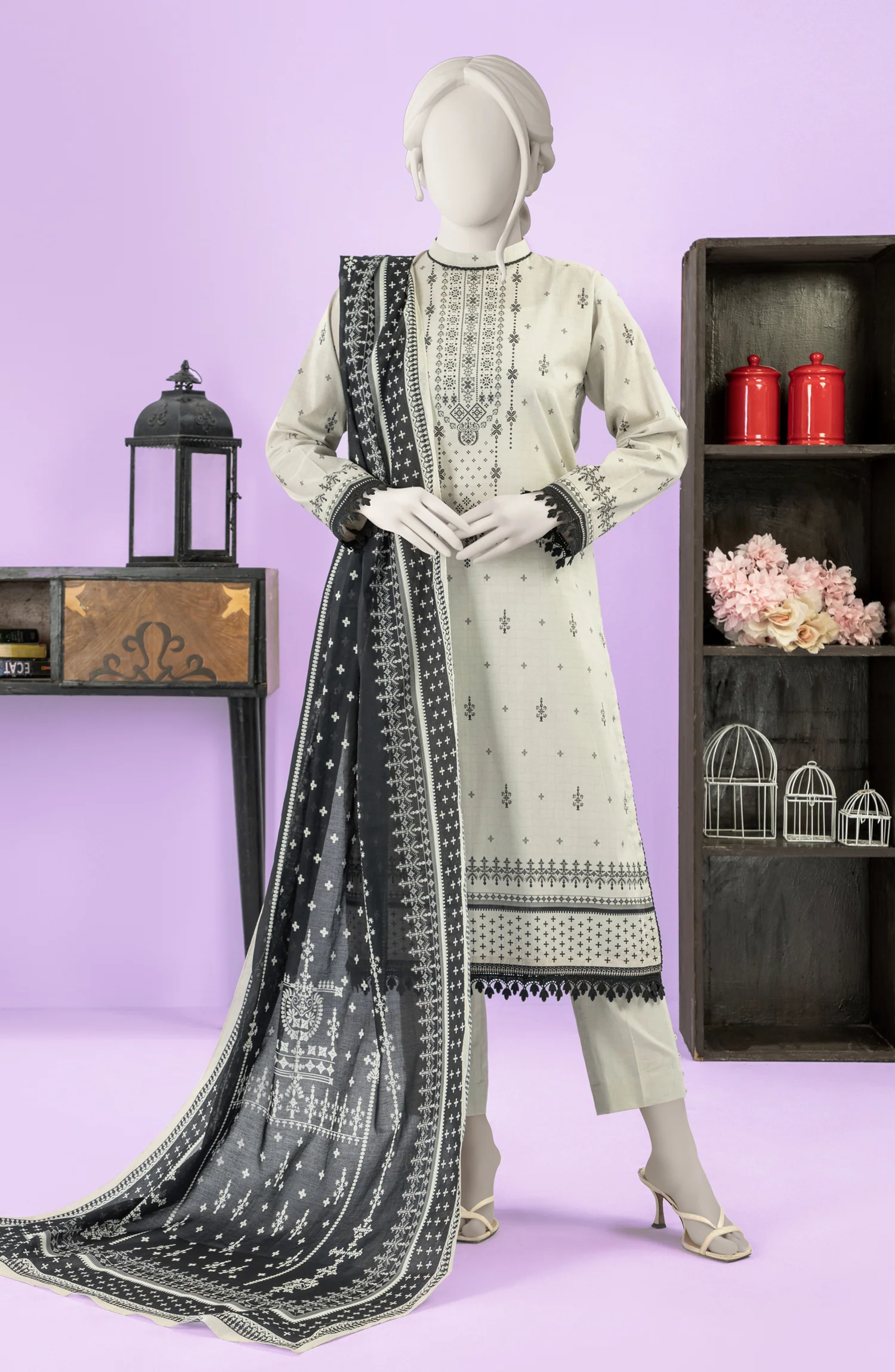 PRINTED LAWN 2PCS UNSTITCHED