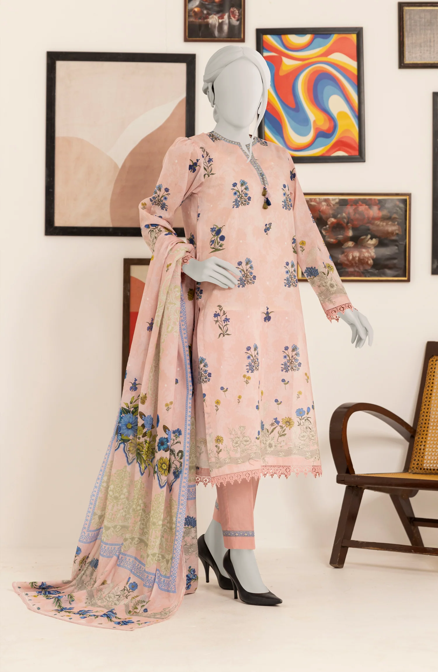 PRINTED LAWN 3PC UNSTITCHED