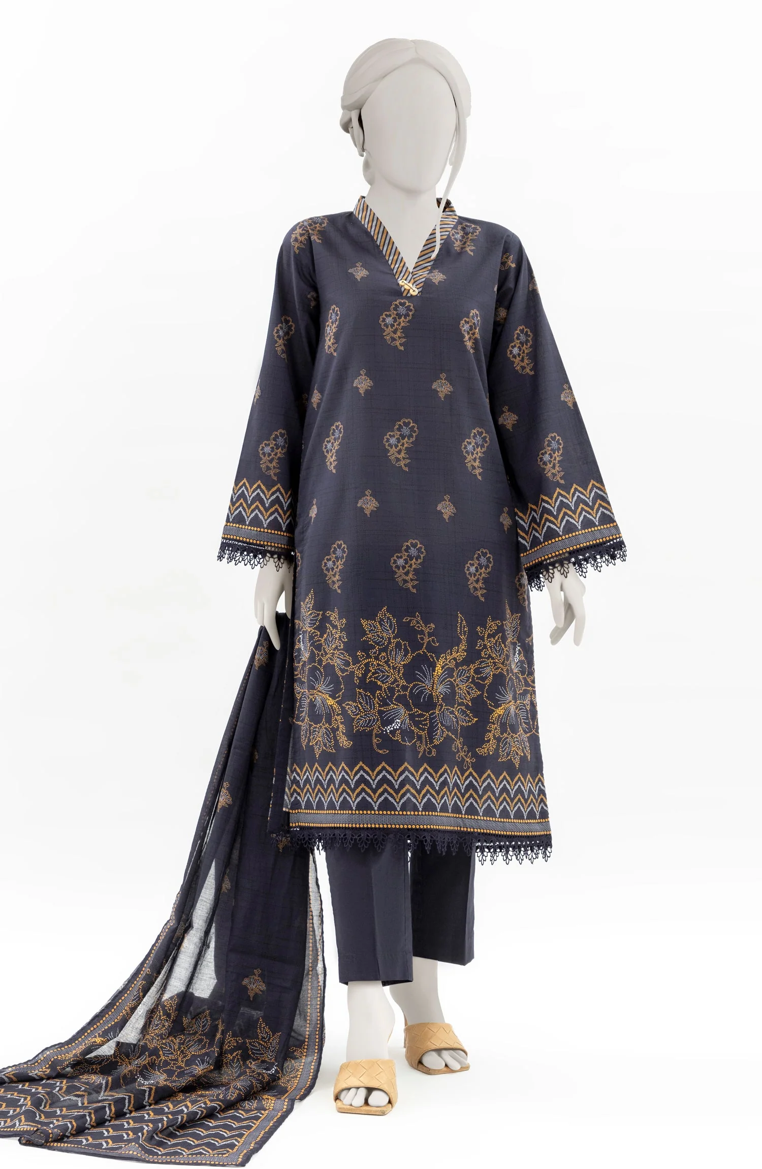 PRINTED LAWN 3PC UNSTITCHED