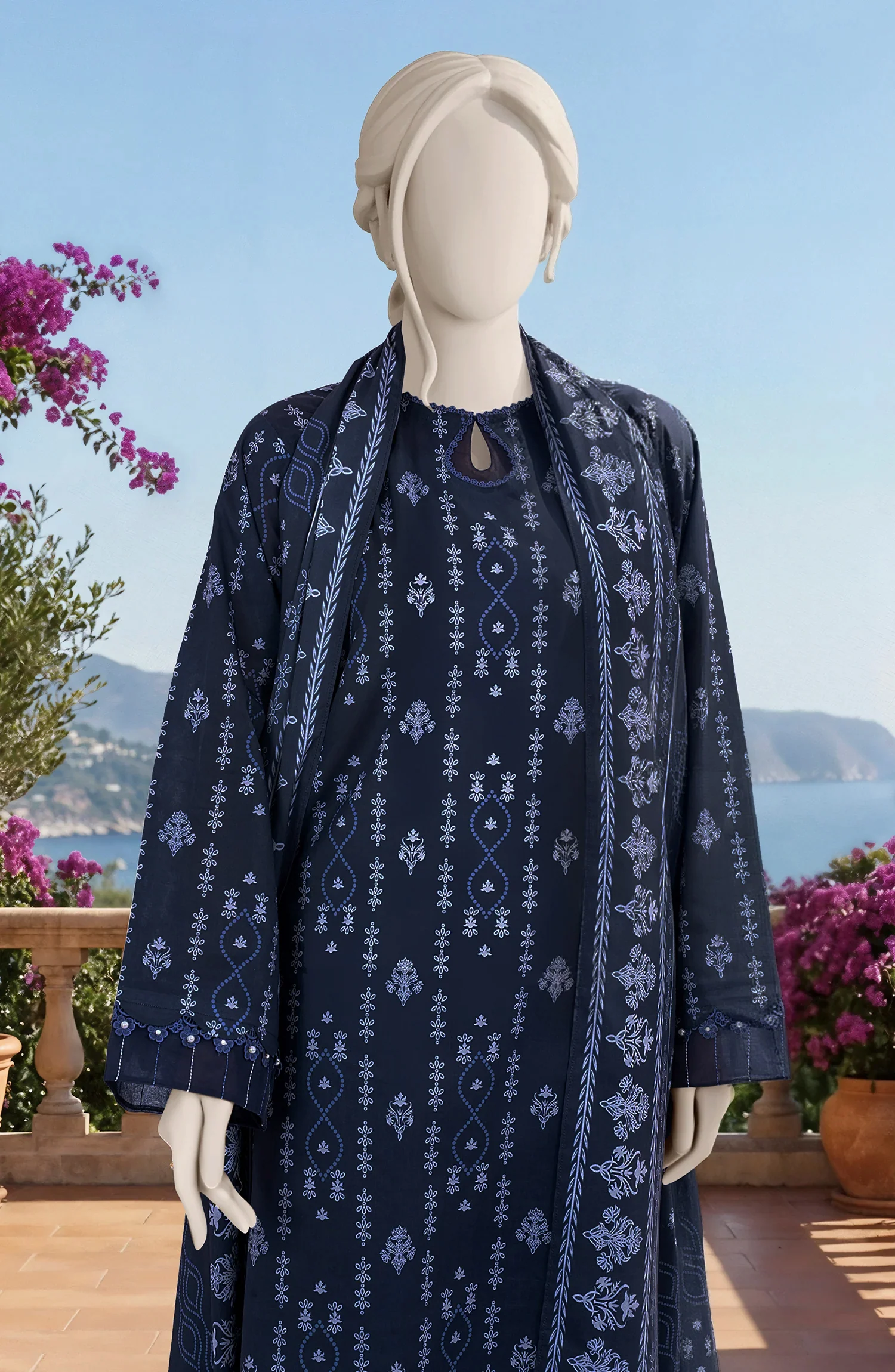 PRINTED LAWN 3PCS UNSTITCHED - Image 2