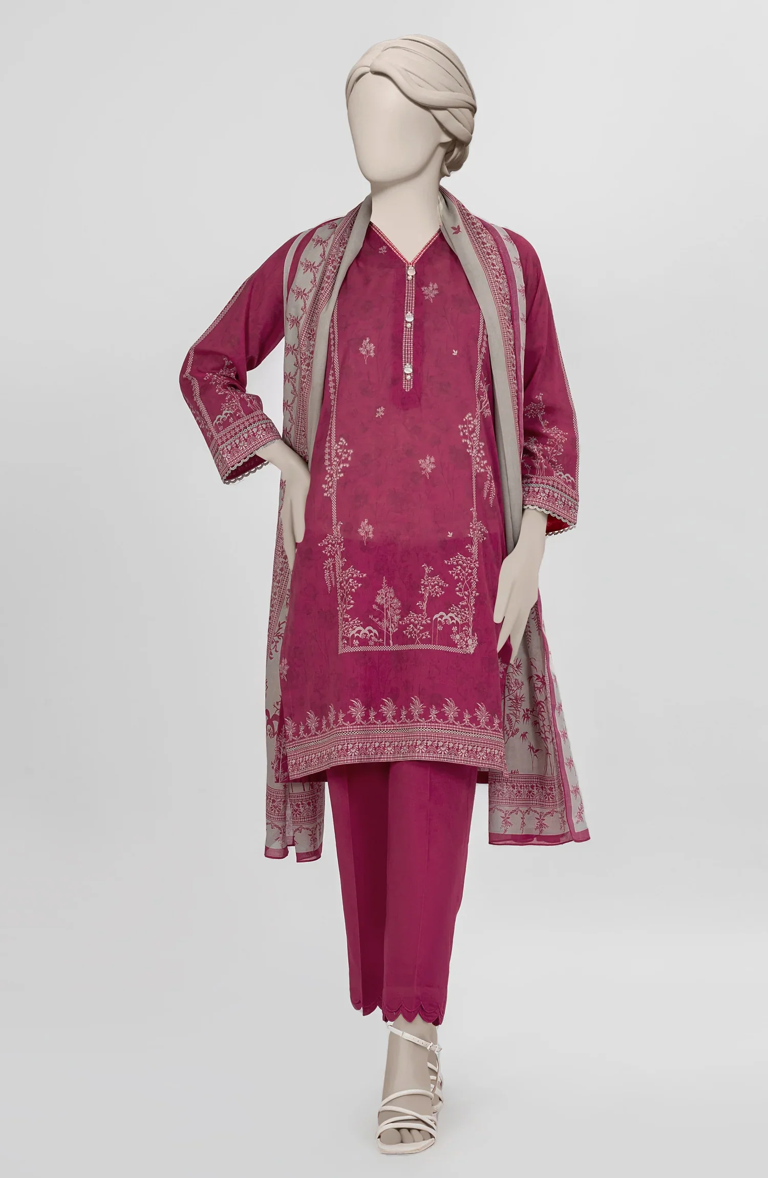 PRINTED LAWN 3PCS UNSTITCHED - Image 3
