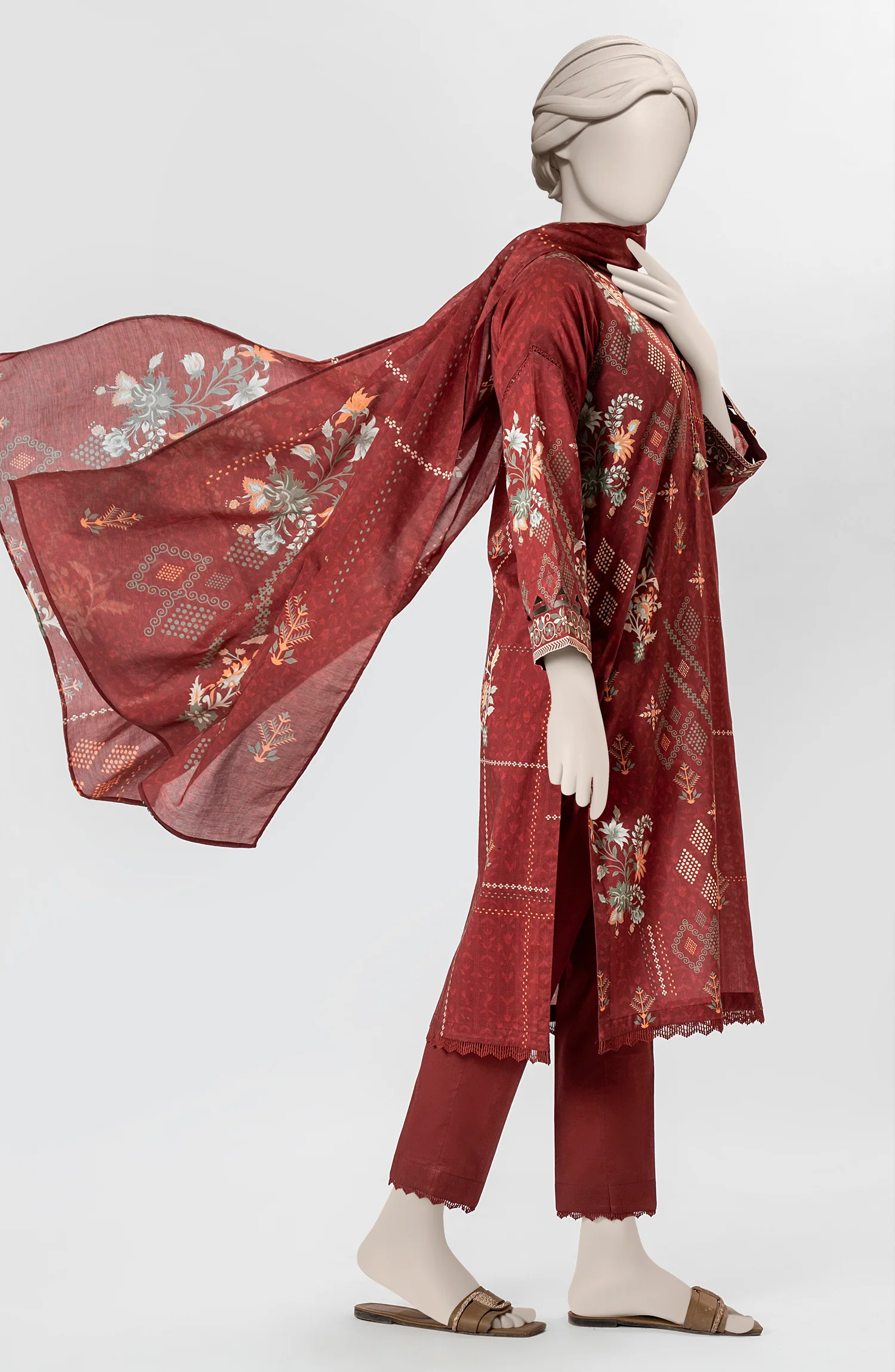 PRINTED LAWN 3PCS UNSTITCHED - Image 3