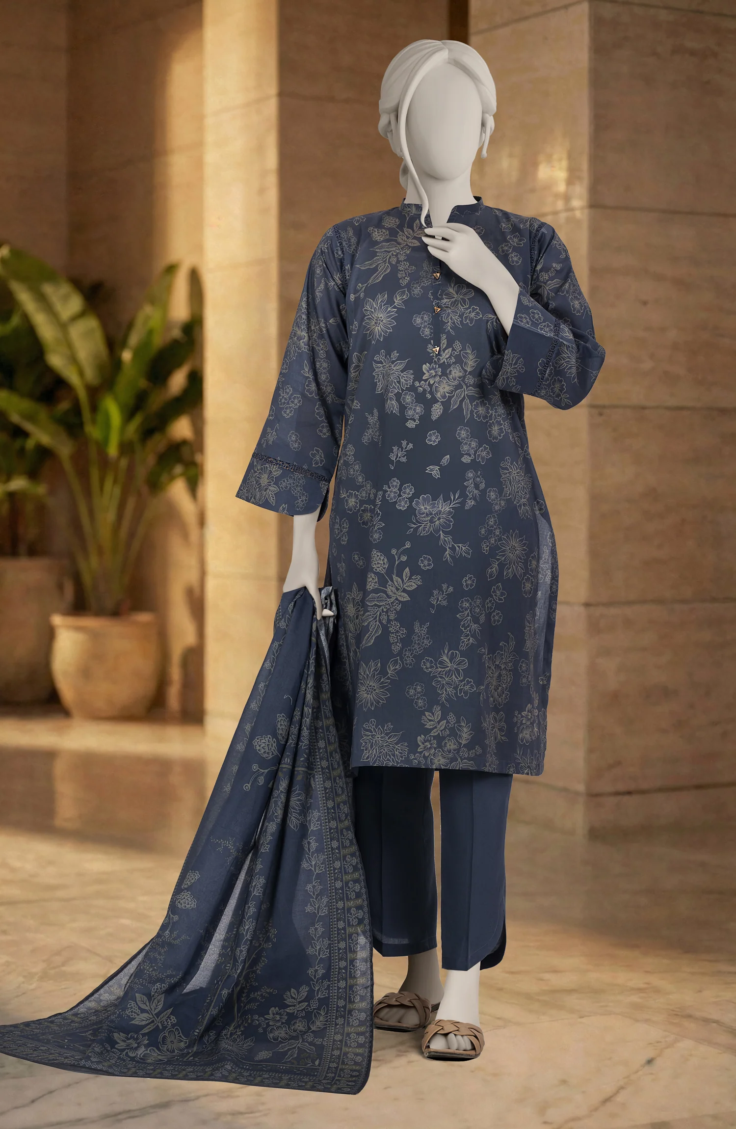 PRINTED LAWN 3PCS UNSTITCHED - Image 2