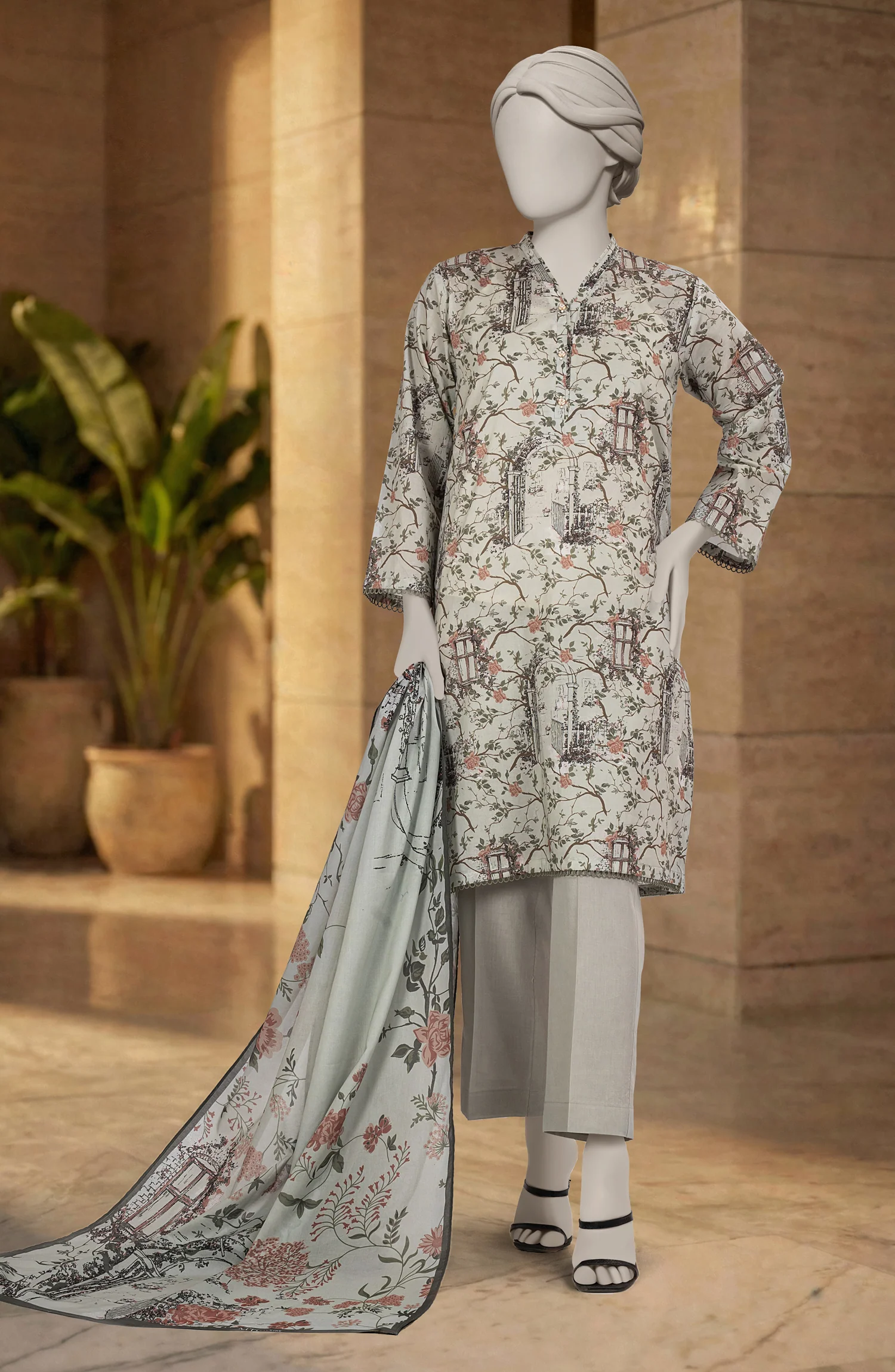 PRINTED LAWN 3PCS UNSTITCHED