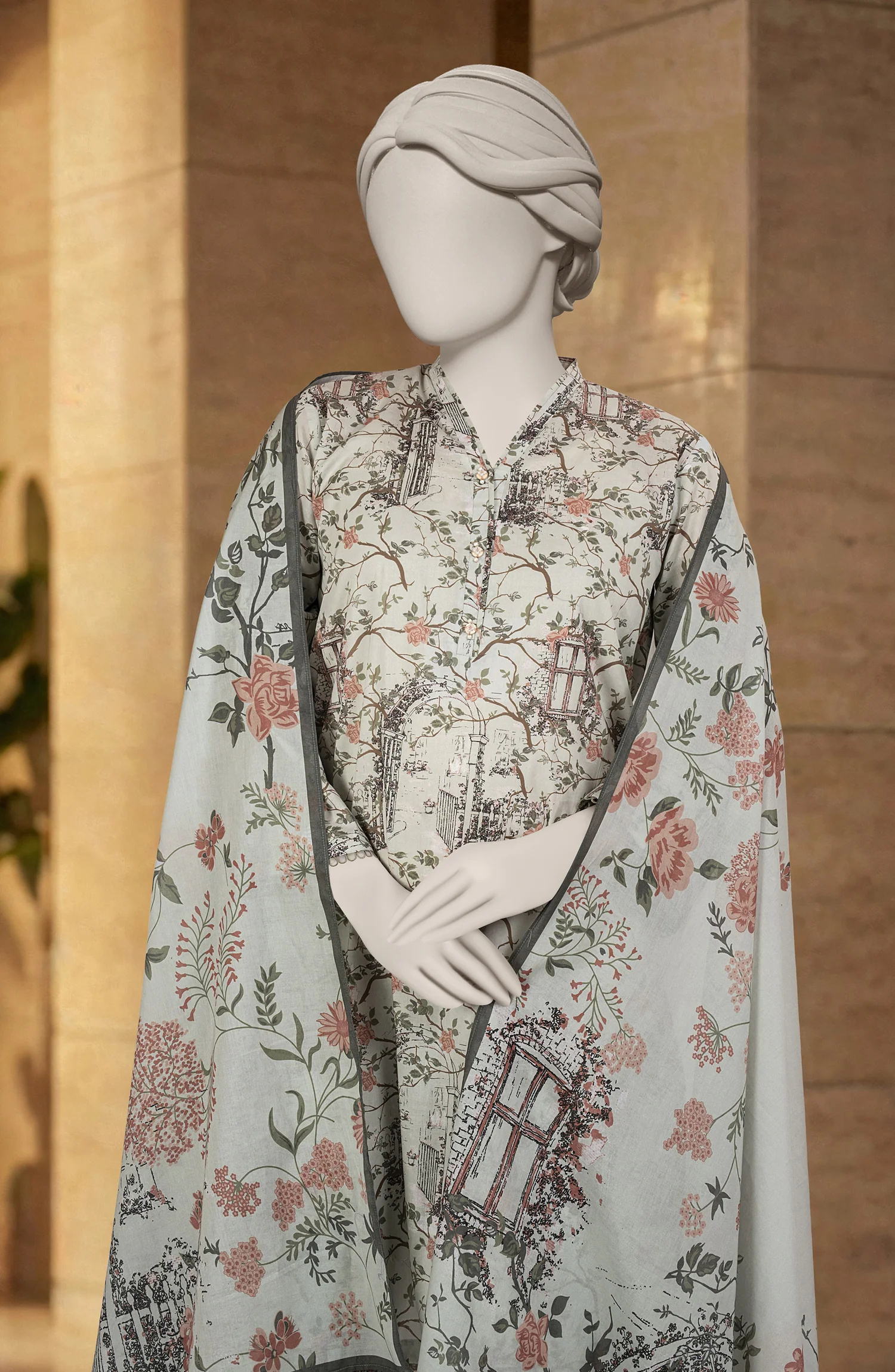 PRINTED LAWN 3PCS UNSTITCHED - Image 2