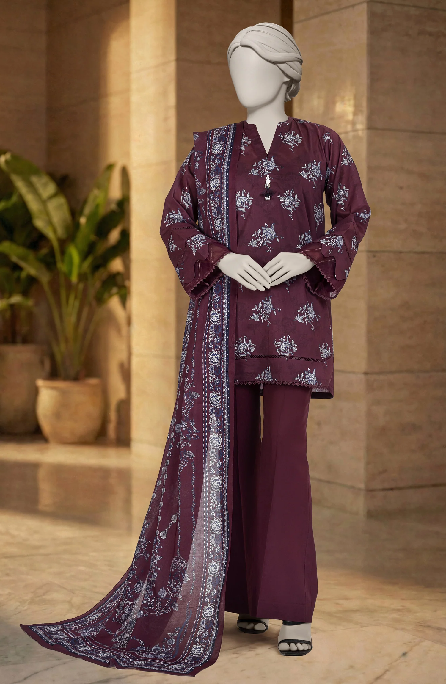 PRINTED LAWN 3PCS UNSTITCHED