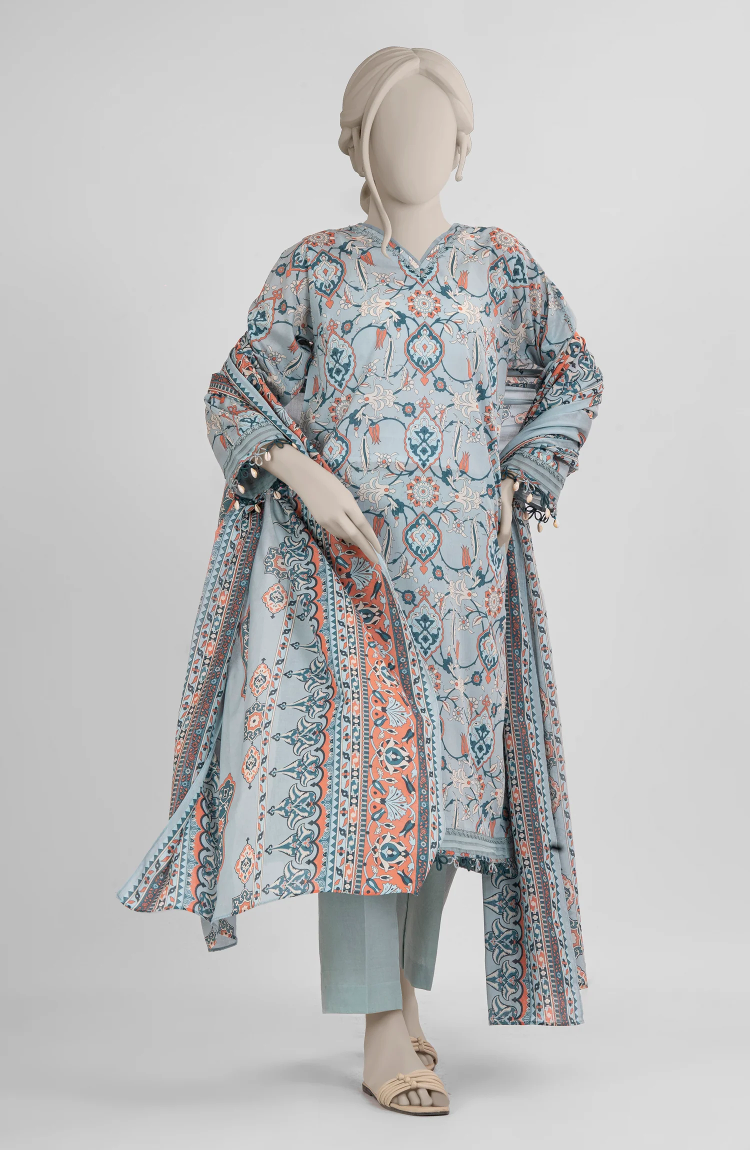 PRINTED LAWN 3PCS UNSTITCHED - Image 3