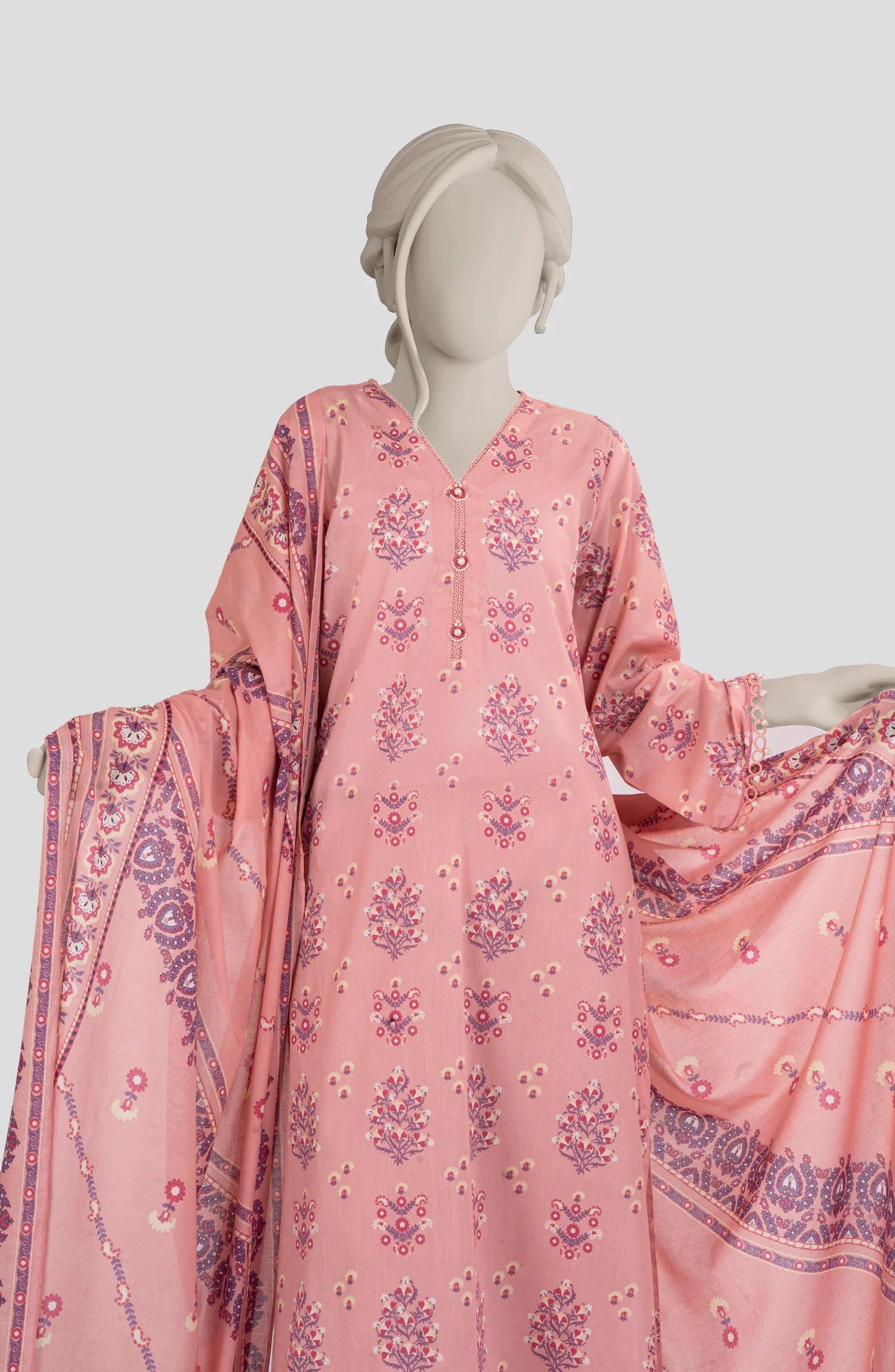 PRINTED LAWN 3PCS UNSTITCHED - Image 4