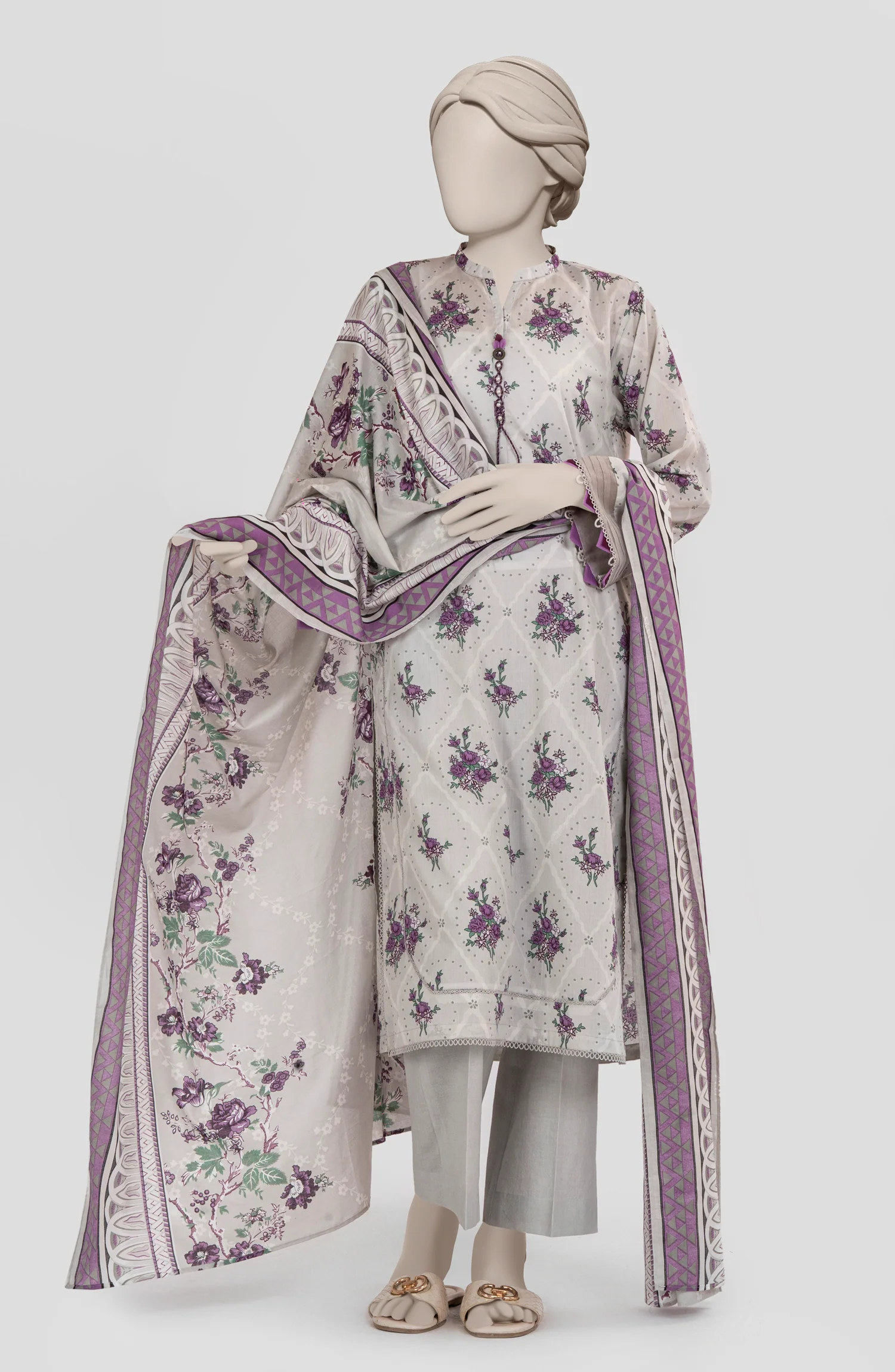 PRINTED LAWN 3PCS UNSTITCHED - Image 3