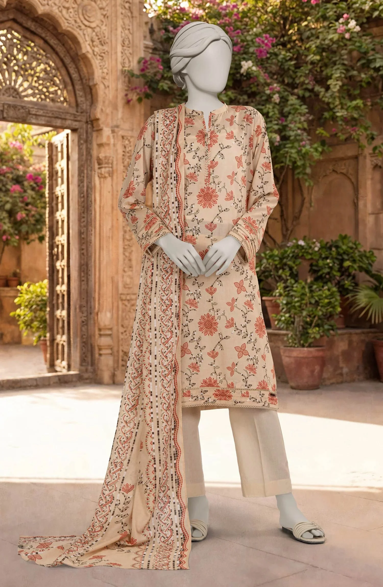 PRINTED LAWN 3PCS UNSTITCHED - Image 2