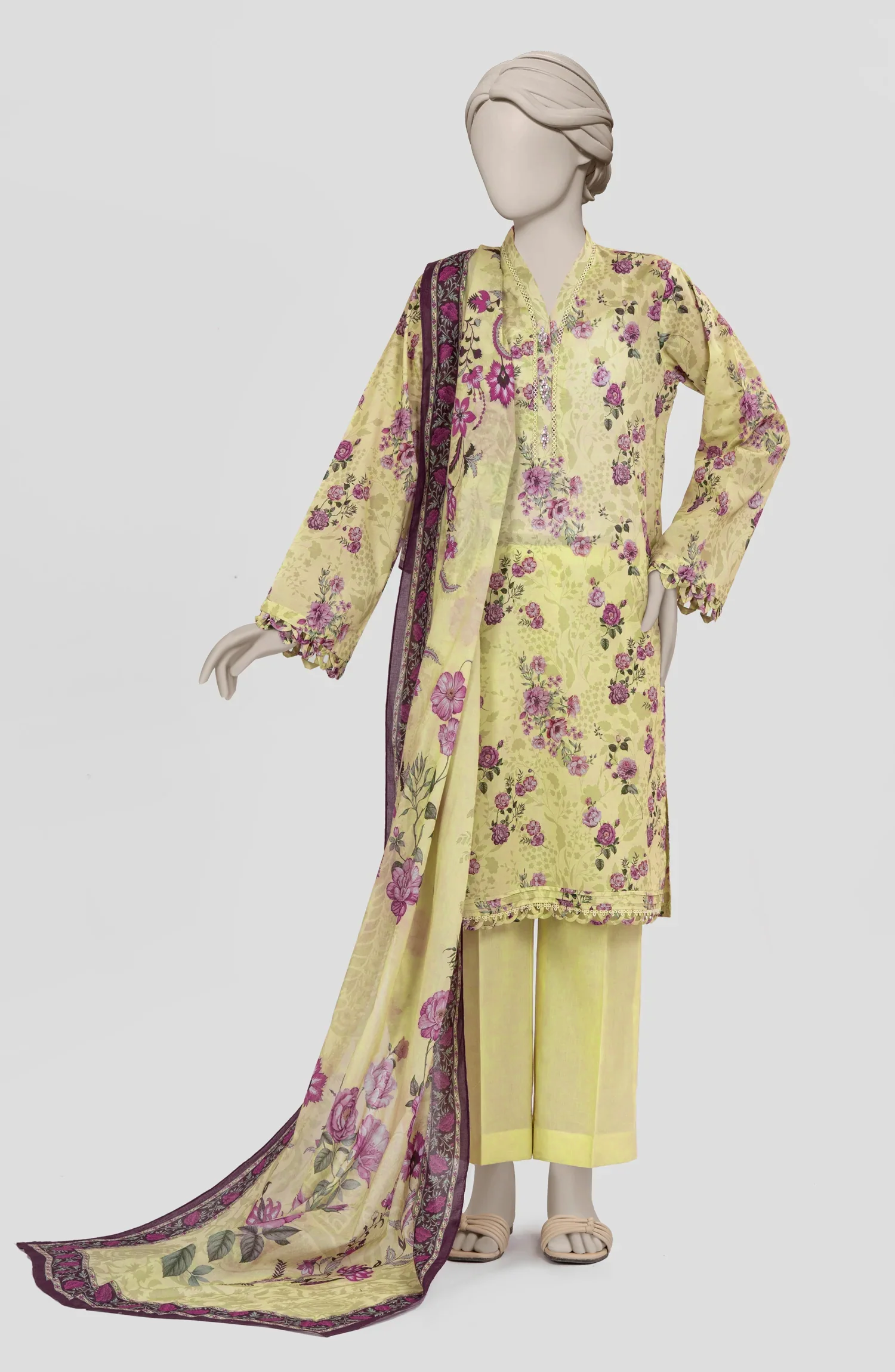 PRINTED LAWN 3PCS UNSTITCHED - Image 3