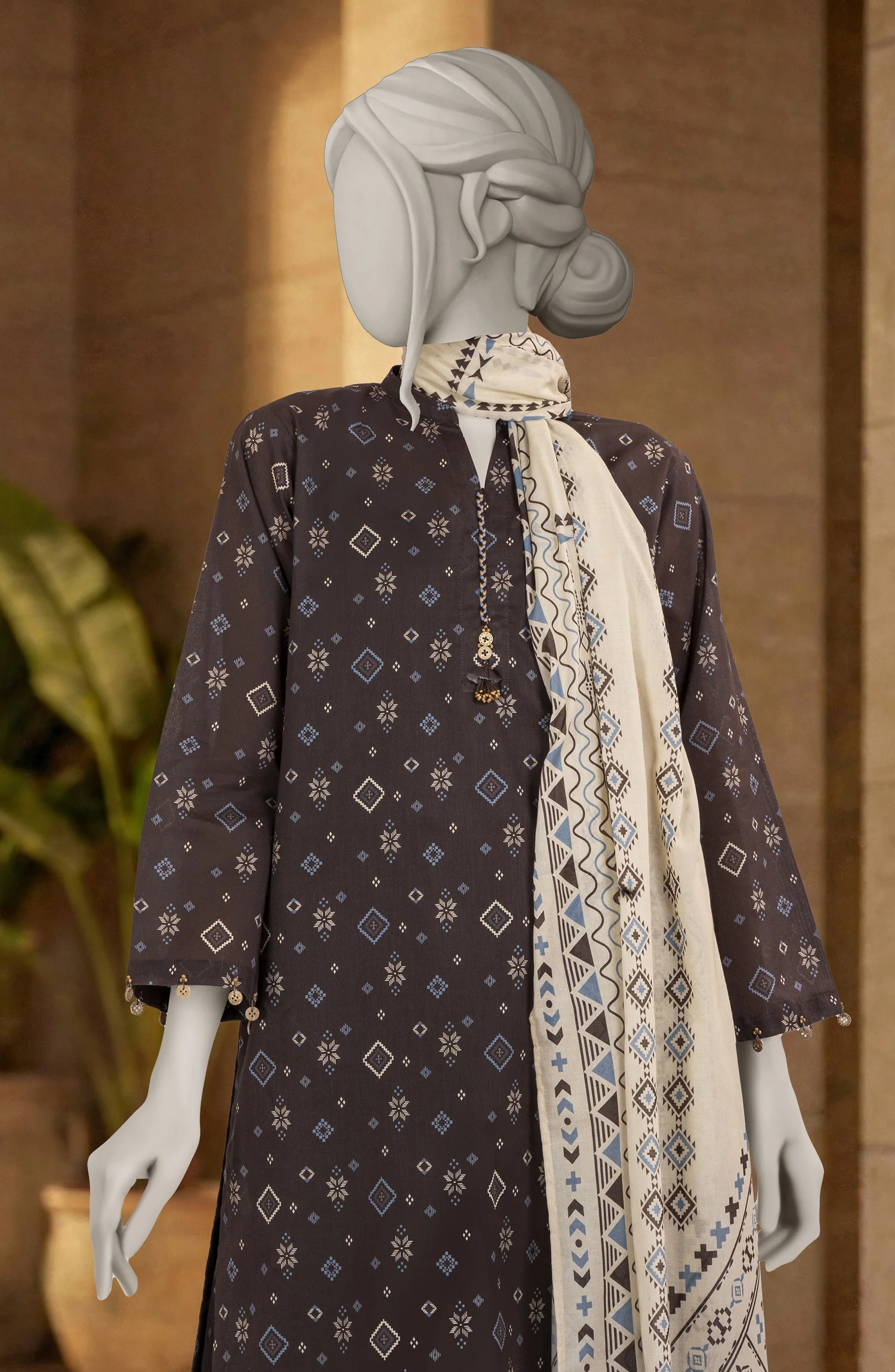 PRINTED LAWN 3PCS UNSTITCHED - Image 2
