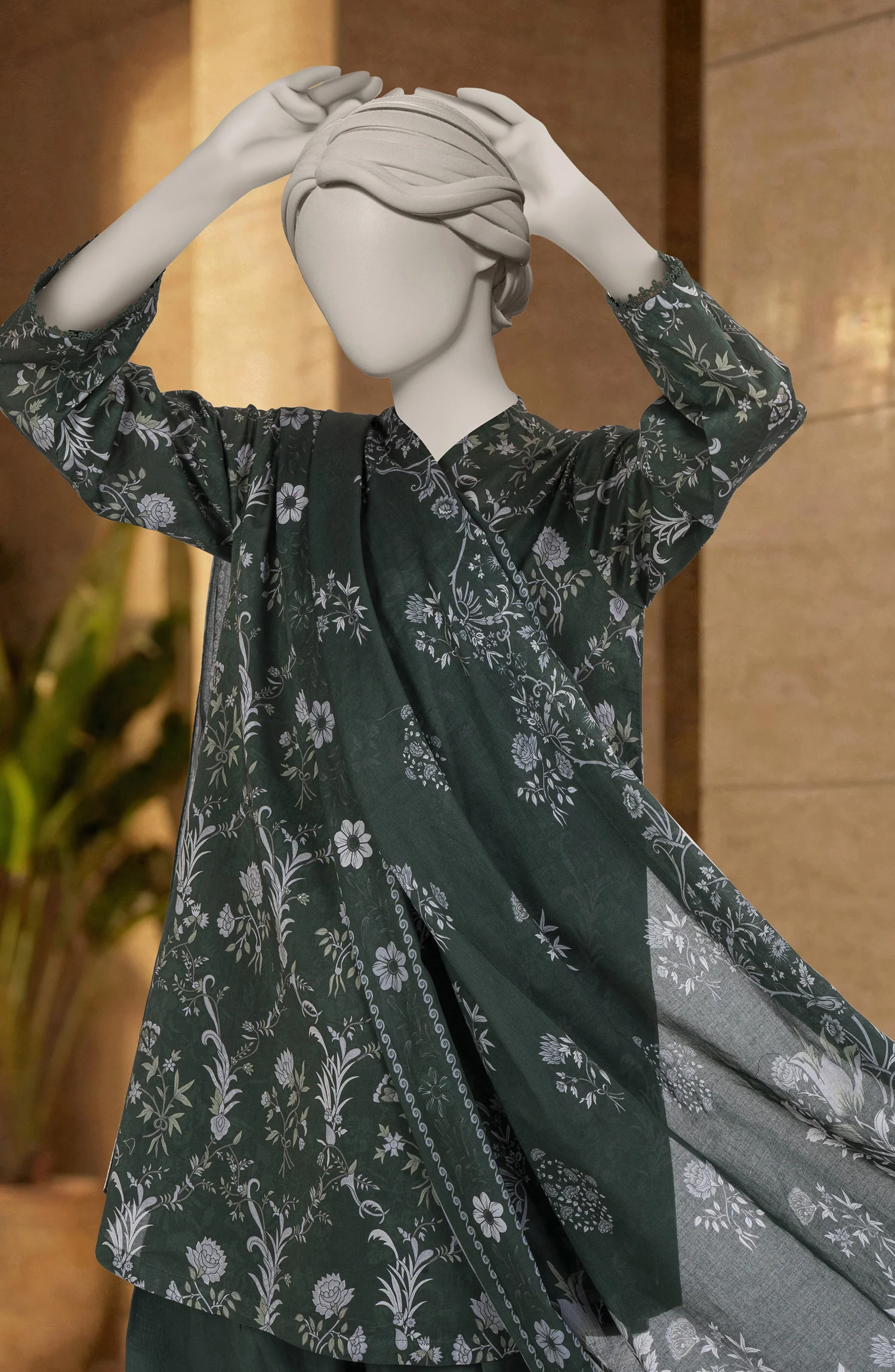 PRINTED LAWN 3PCS UNSTITCHED - Image 2