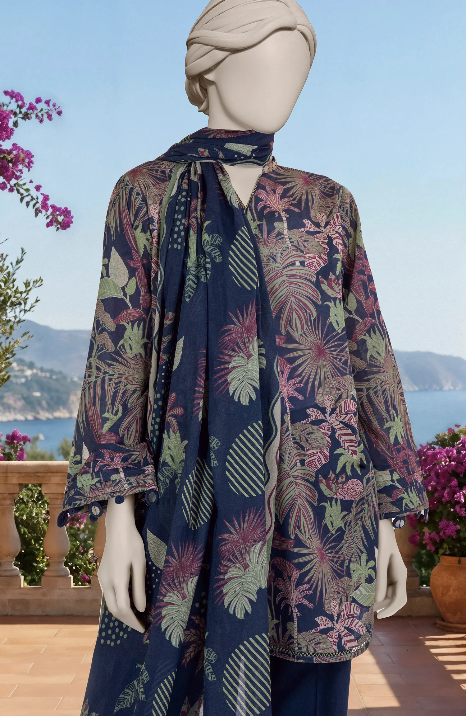 PRINTED LAWN 3PCS UNSTITCHED - Image 2