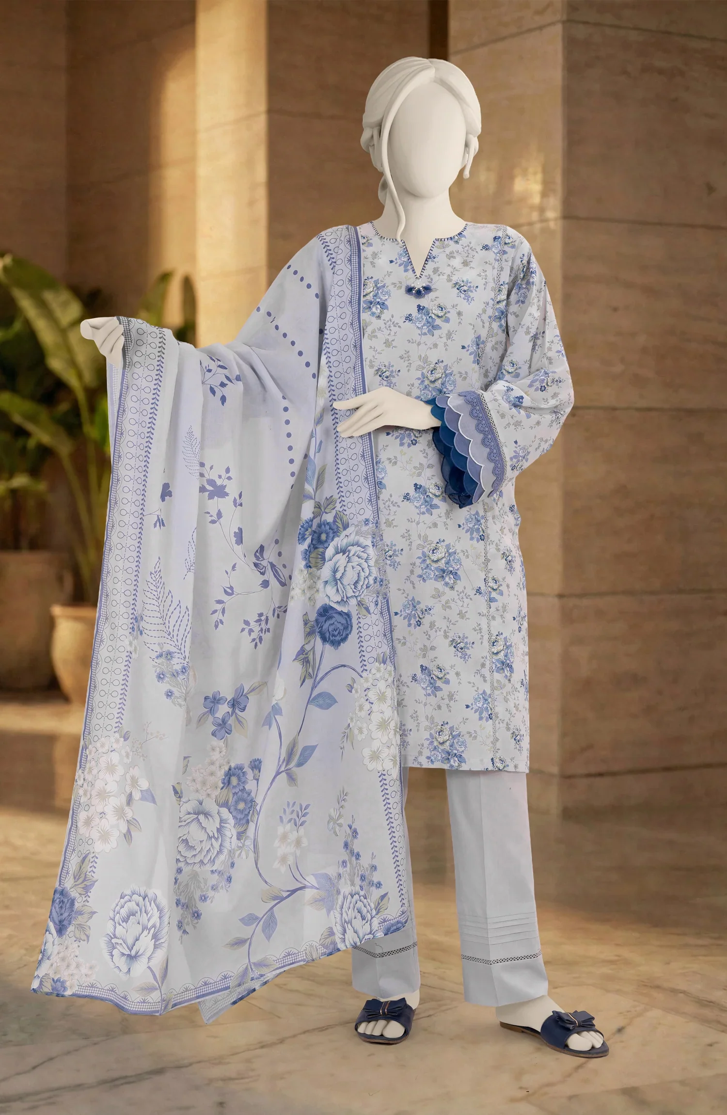 PRINTED LAWN 3PCS UNSTITCHED - Image 3