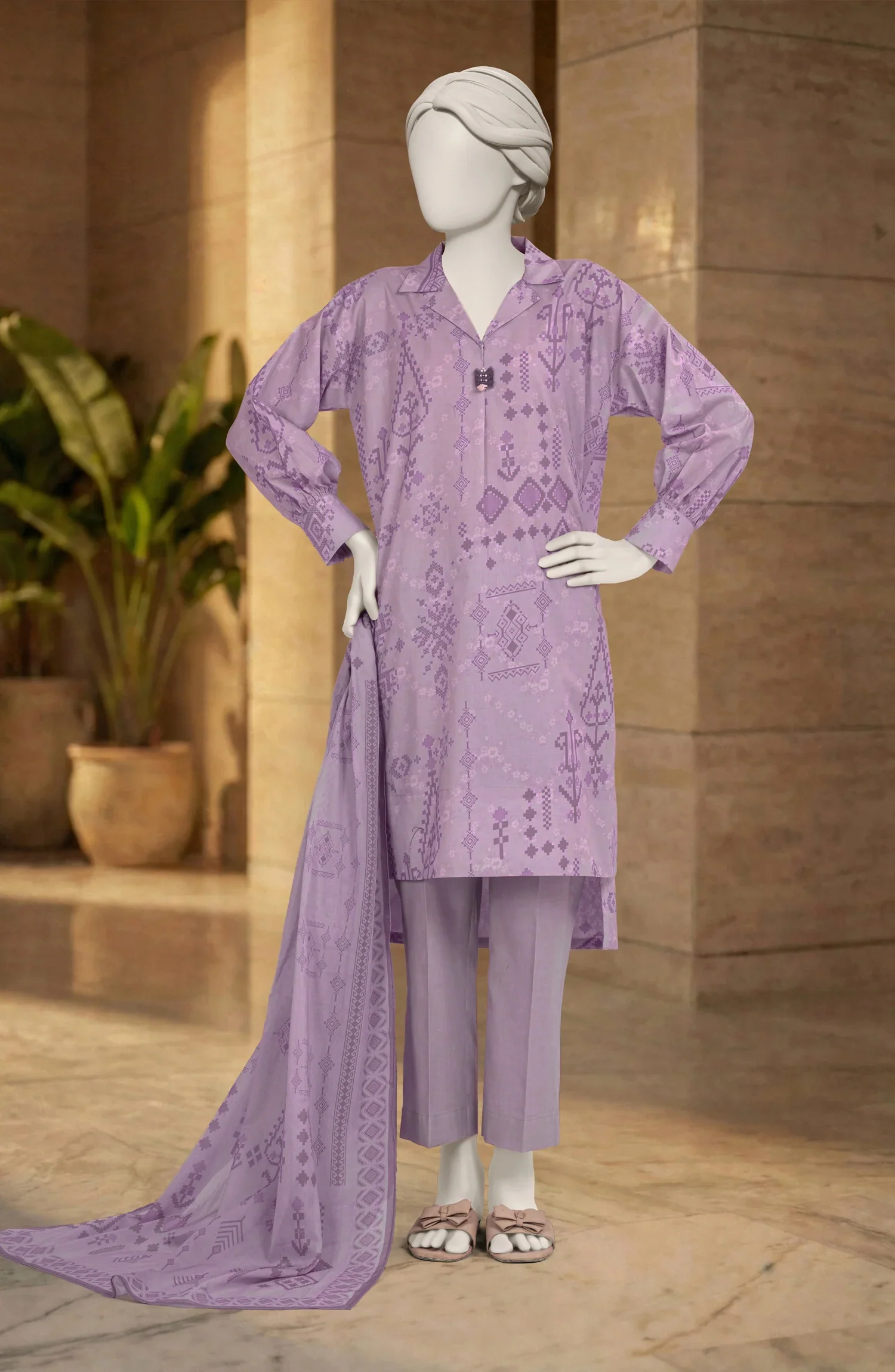 PRINTED LAWN 3PCS UNSTITCHED