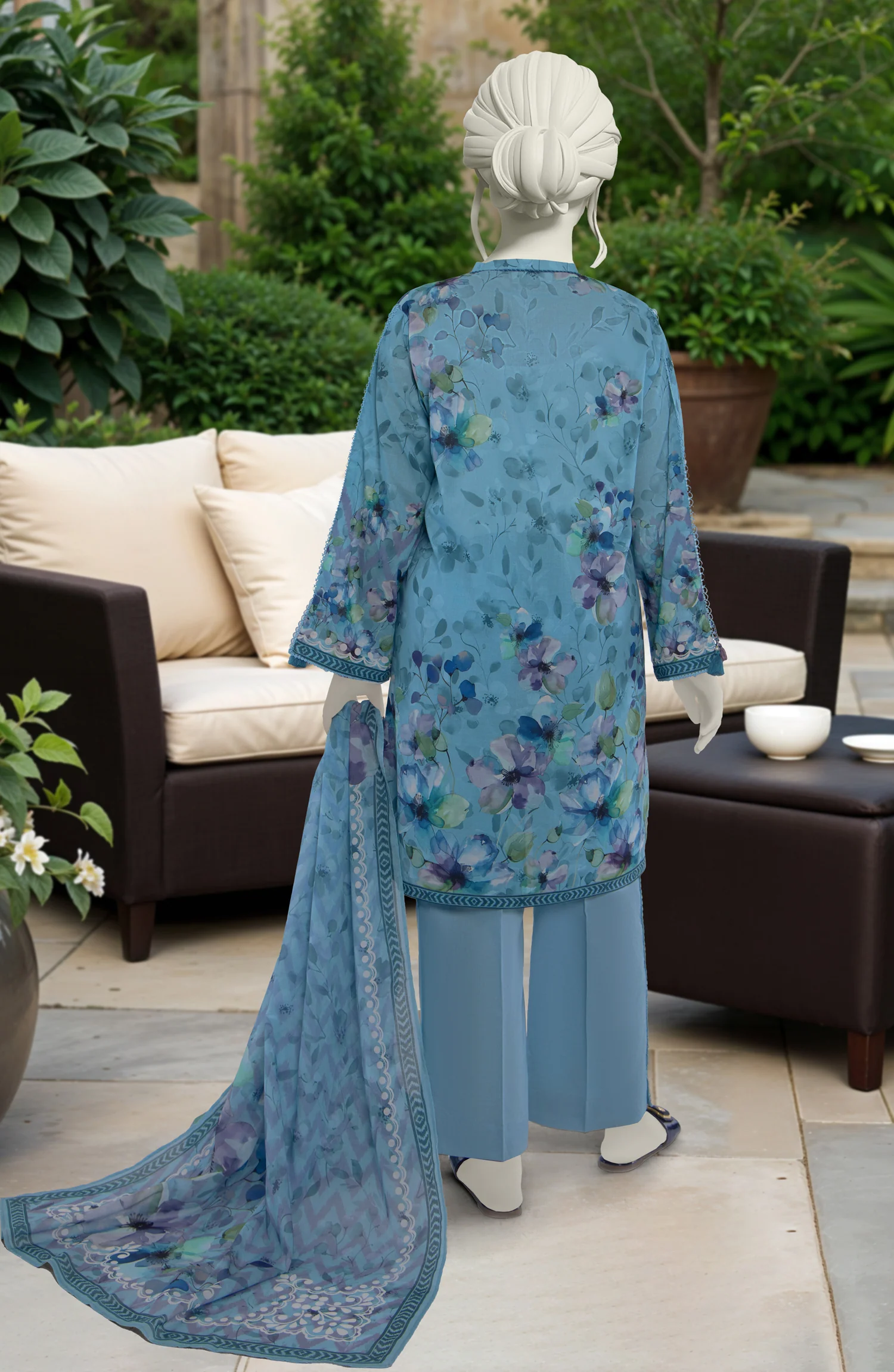 PRINTED LAWN 3PCS UNSTITCHED - Image 2