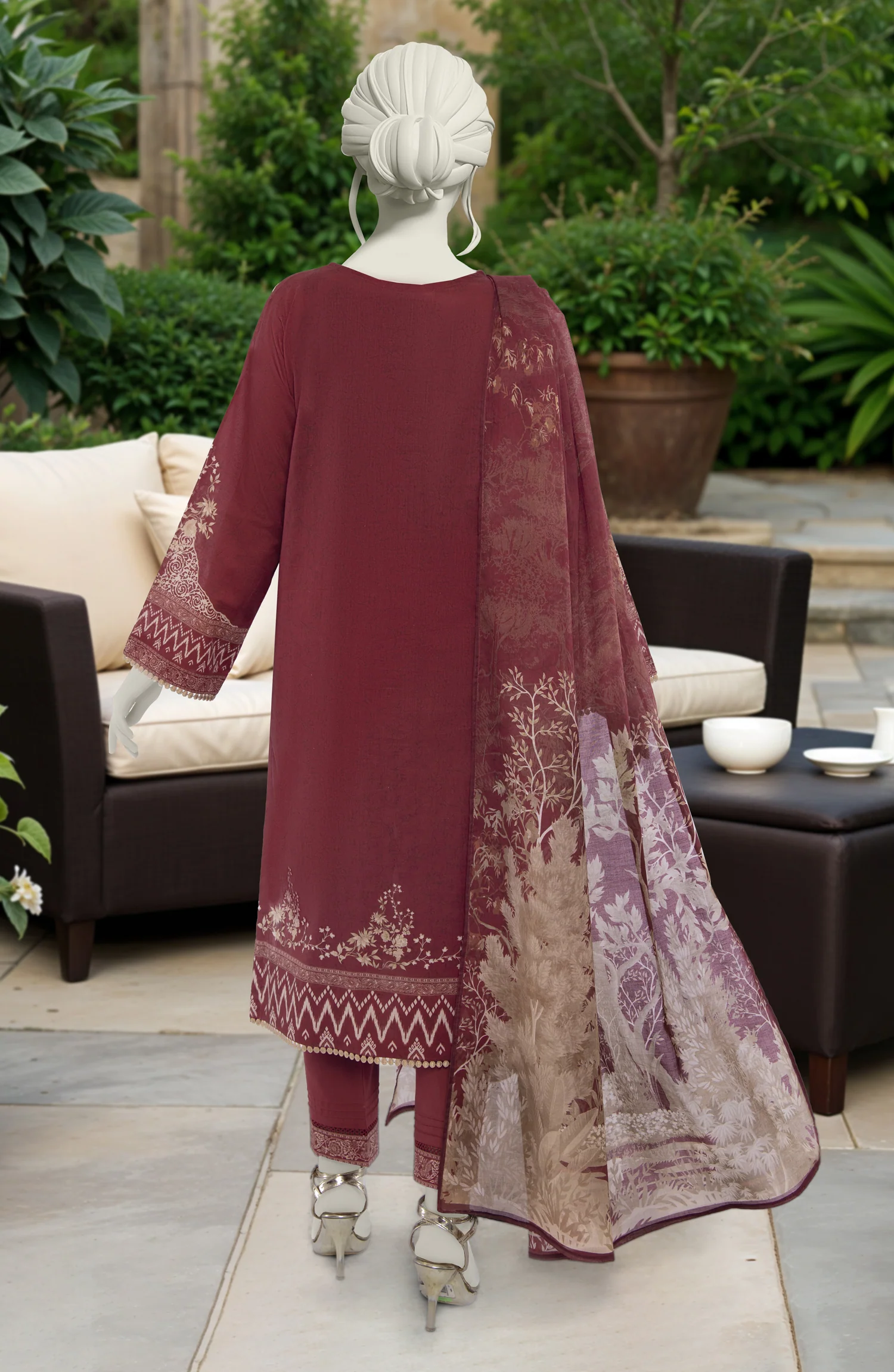 PRINTED LAWN 3PCS UNSTITCHED - Image 2