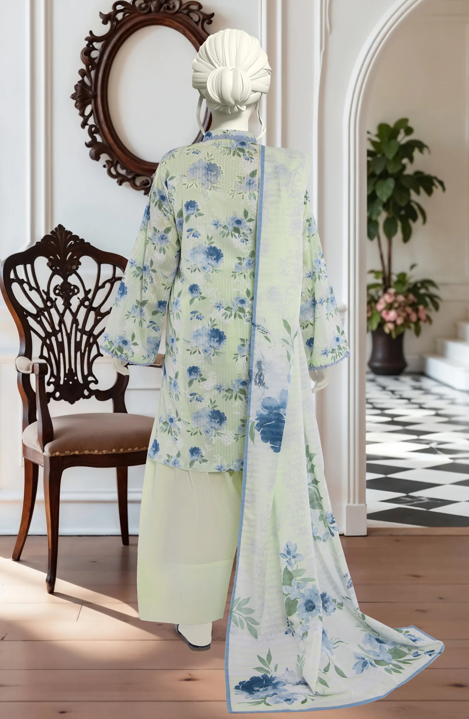 PRINTED LAWN 3PCS UNSTITCHED - Image 2