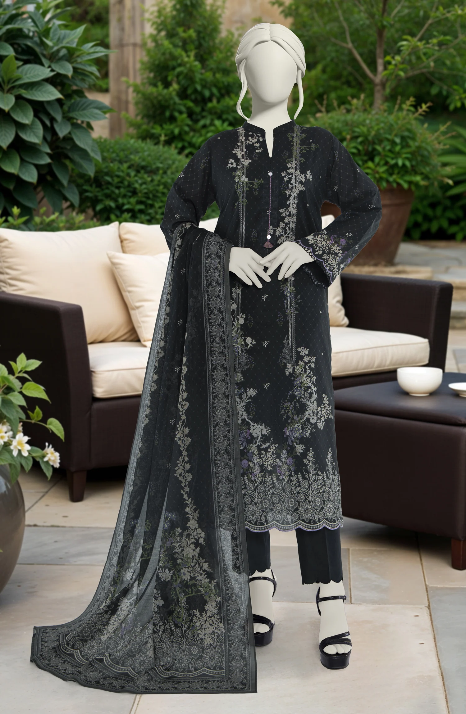 PRINTED LAWN 3PCS UNSTITCHED