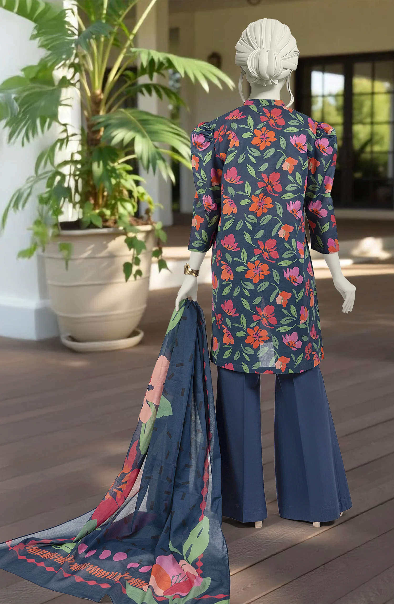 PRINTED LAWN 3PCS UNSTITCHED - Image 2