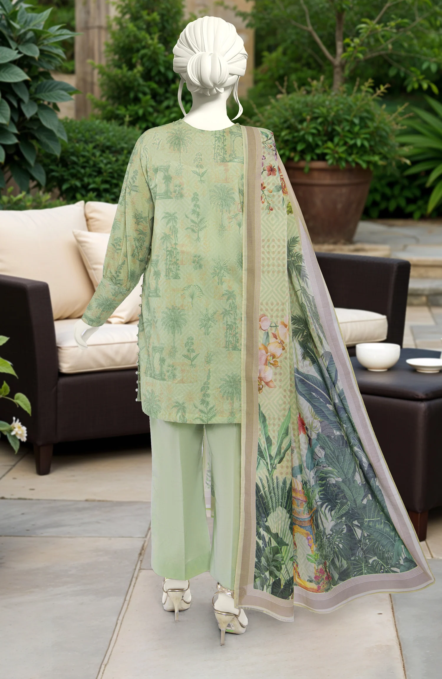 PRINTED LAWN 3PCS UNSTITCHED - Image 2