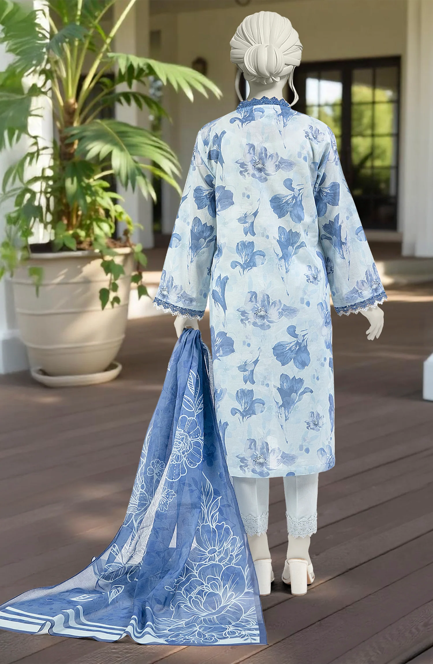 PRINTED LAWN 3PCS UNSTITCHED - Image 2