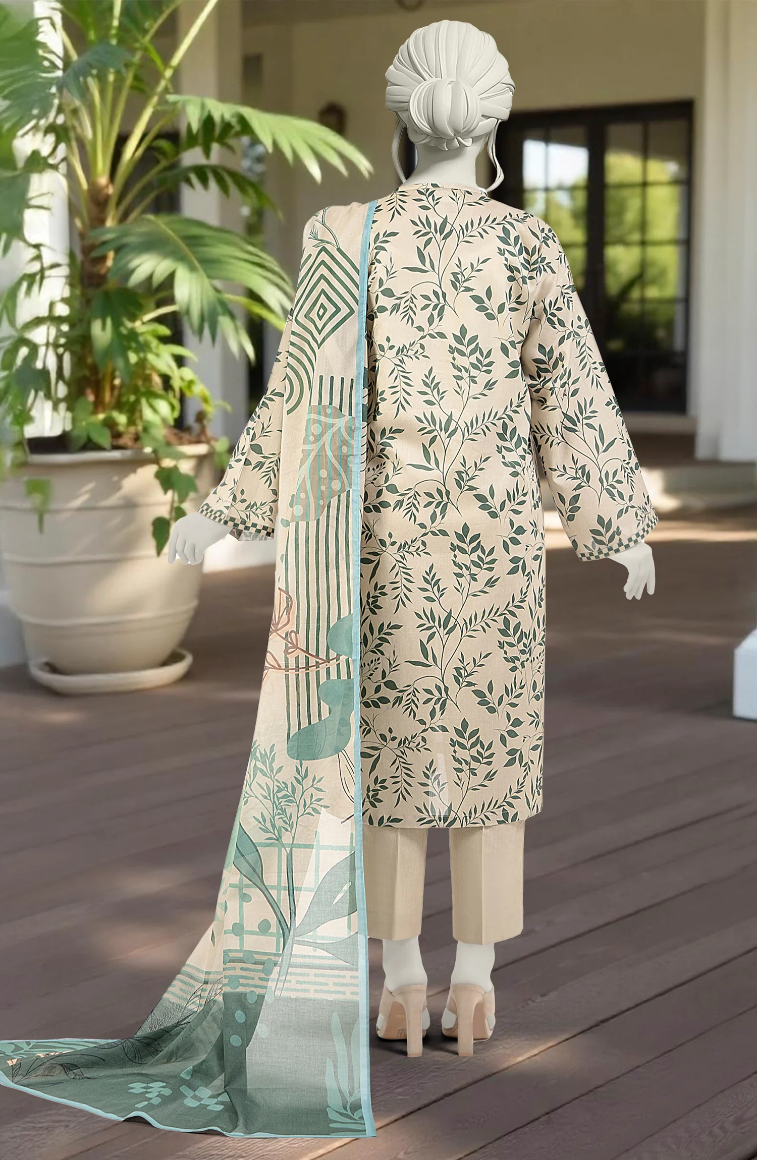 PRINTED LAWN 3PCS UNSTITCHED - Image 2