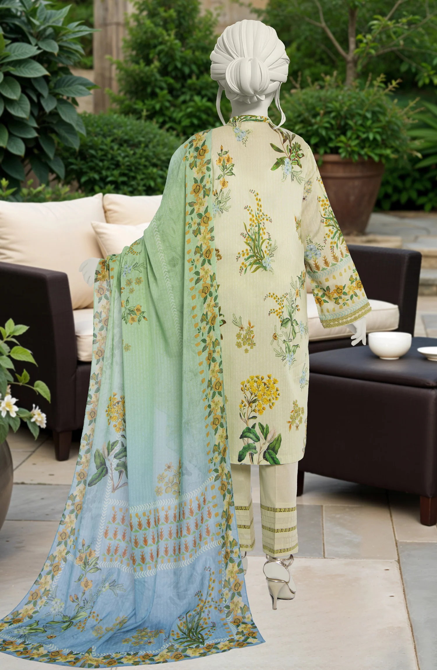 PRINTED LAWN 3PCS UNSTITCHED - Image 2