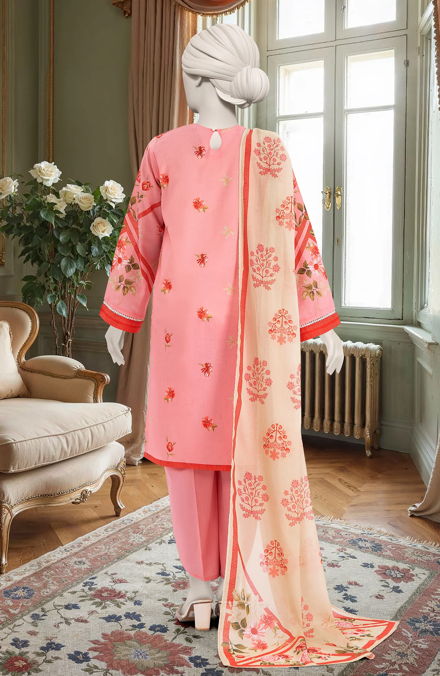 PRINTED LAWN 3PCS UNSTITCHED - Image 2