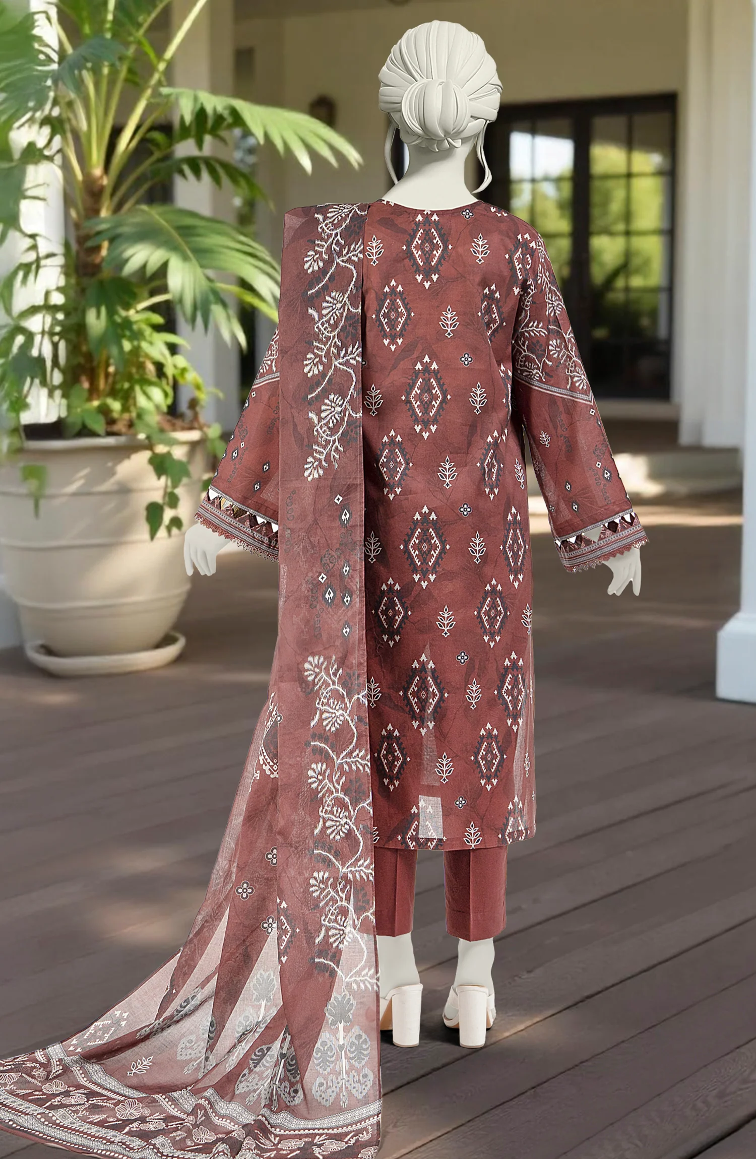 PRINTED LAWN 3PCS UNSTITCHED - Image 2
