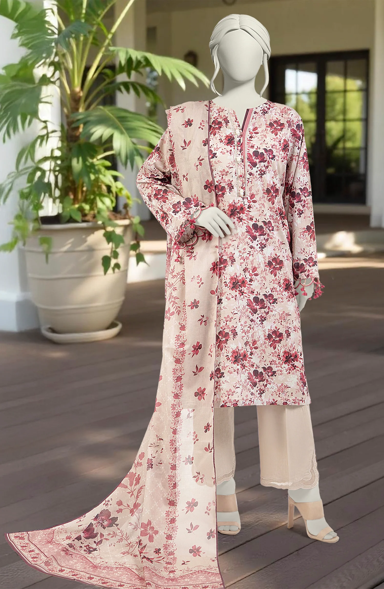 PRINTED LAWN 3PCS UNSTITCHED