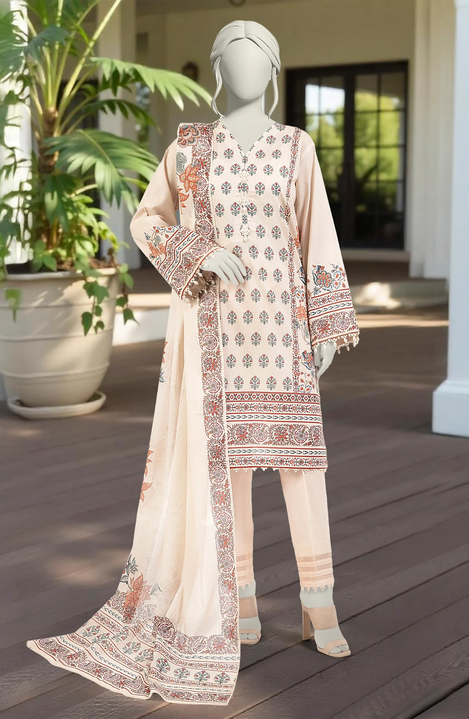 PRINTED LAWN 3PCS UNSTITCHED